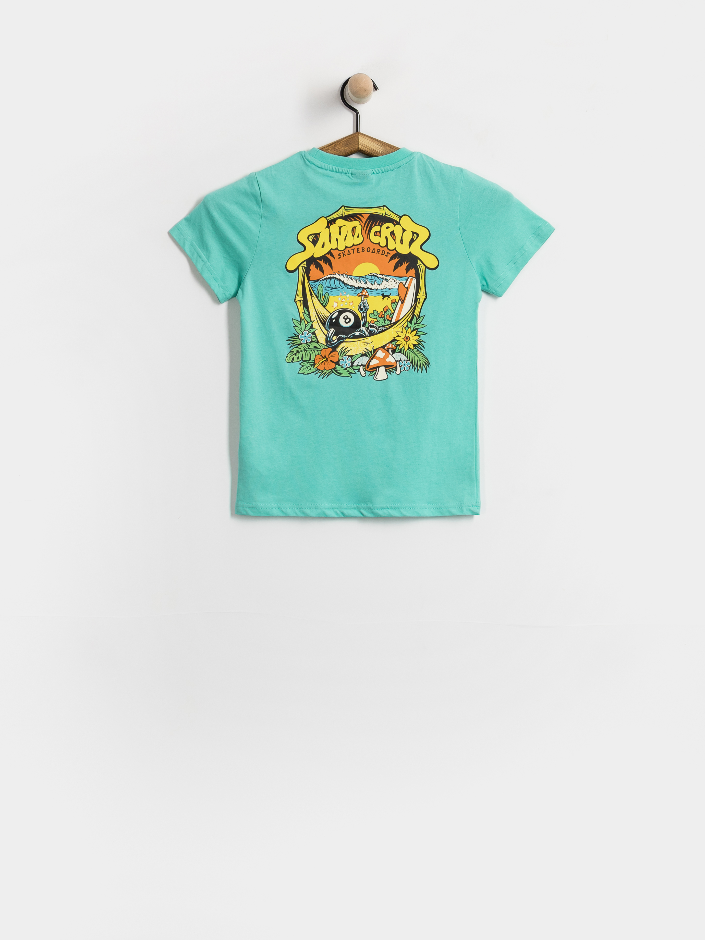 Tricou Santa Cruz Winkowski 8Baller Trip JR (pool blue)