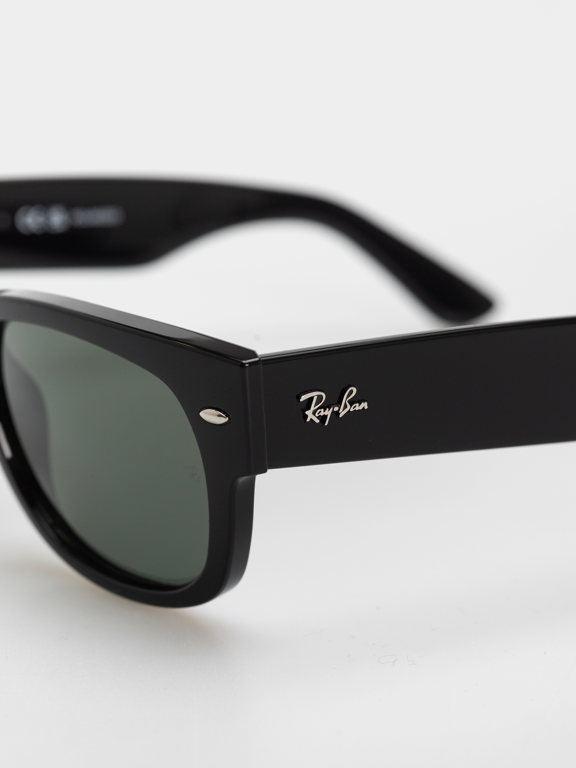 Ochelari de soare Ray-Ban Mega Wayfarer Ii (polerowany czarny/zielone z polaryzacją)