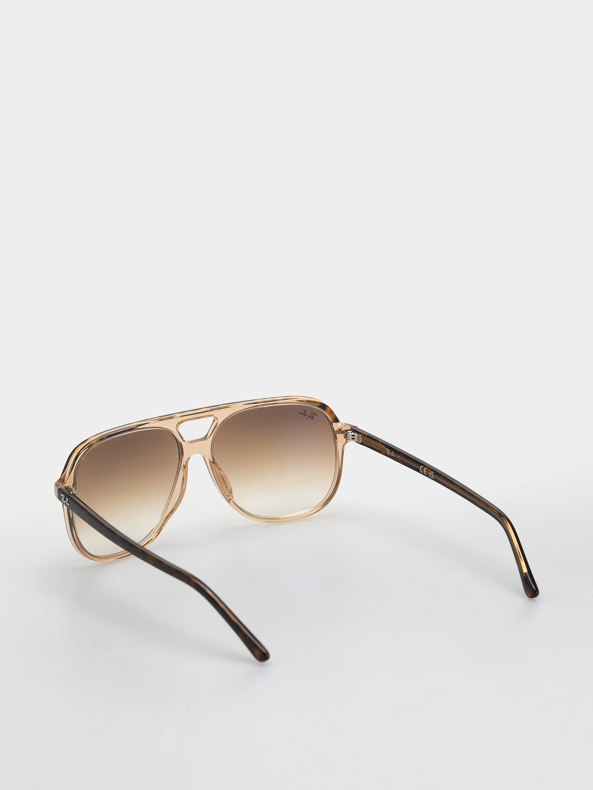 Ochelari de soare Ray-Ban Bill (polerowany hawana przezroczyste brązowe/jasnobrązowy gradalny)