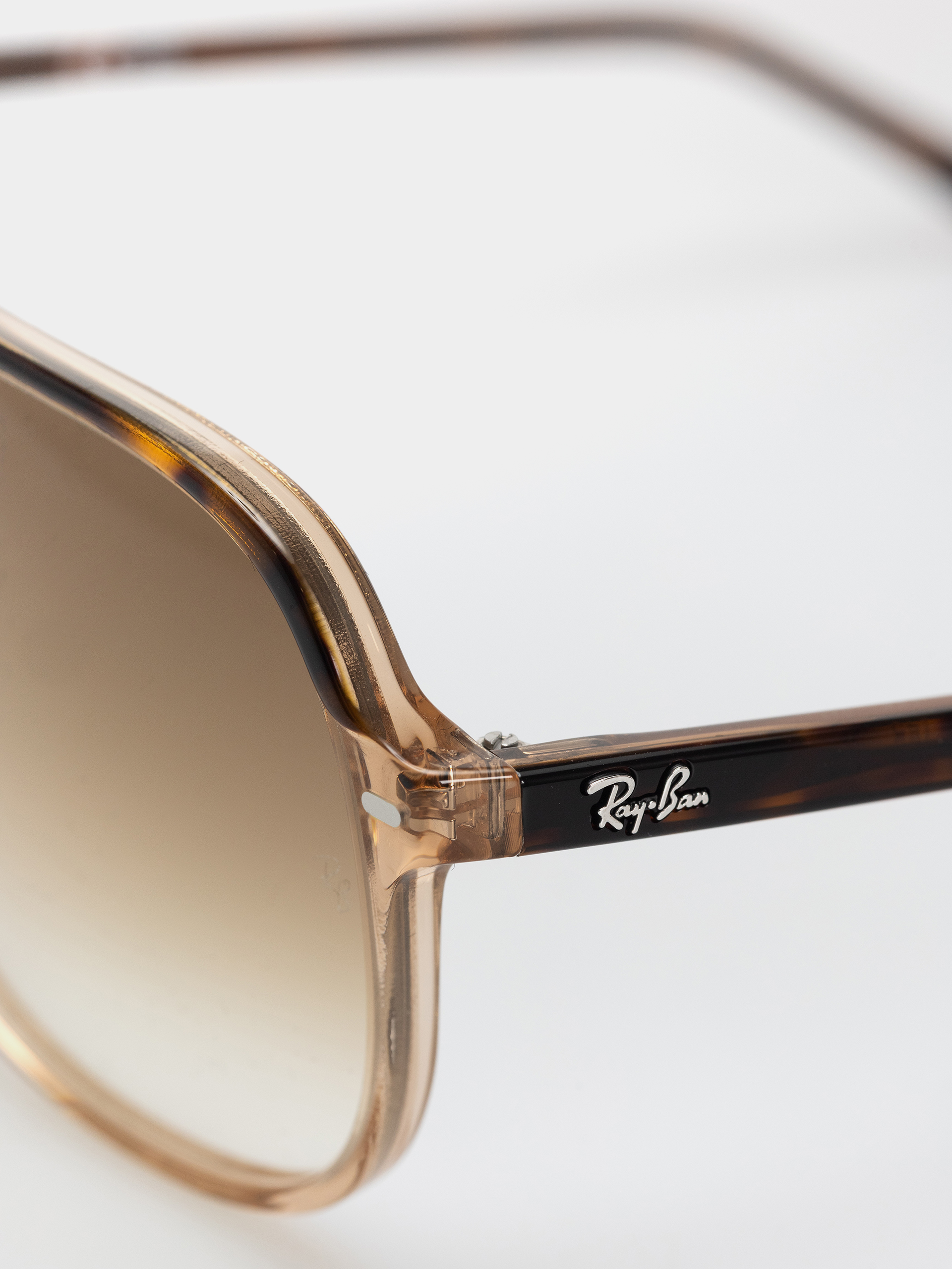Ochelari de soare Ray-Ban Bill (polerowany hawana przezroczyste brązowe/jasnobrązowy gradalny)