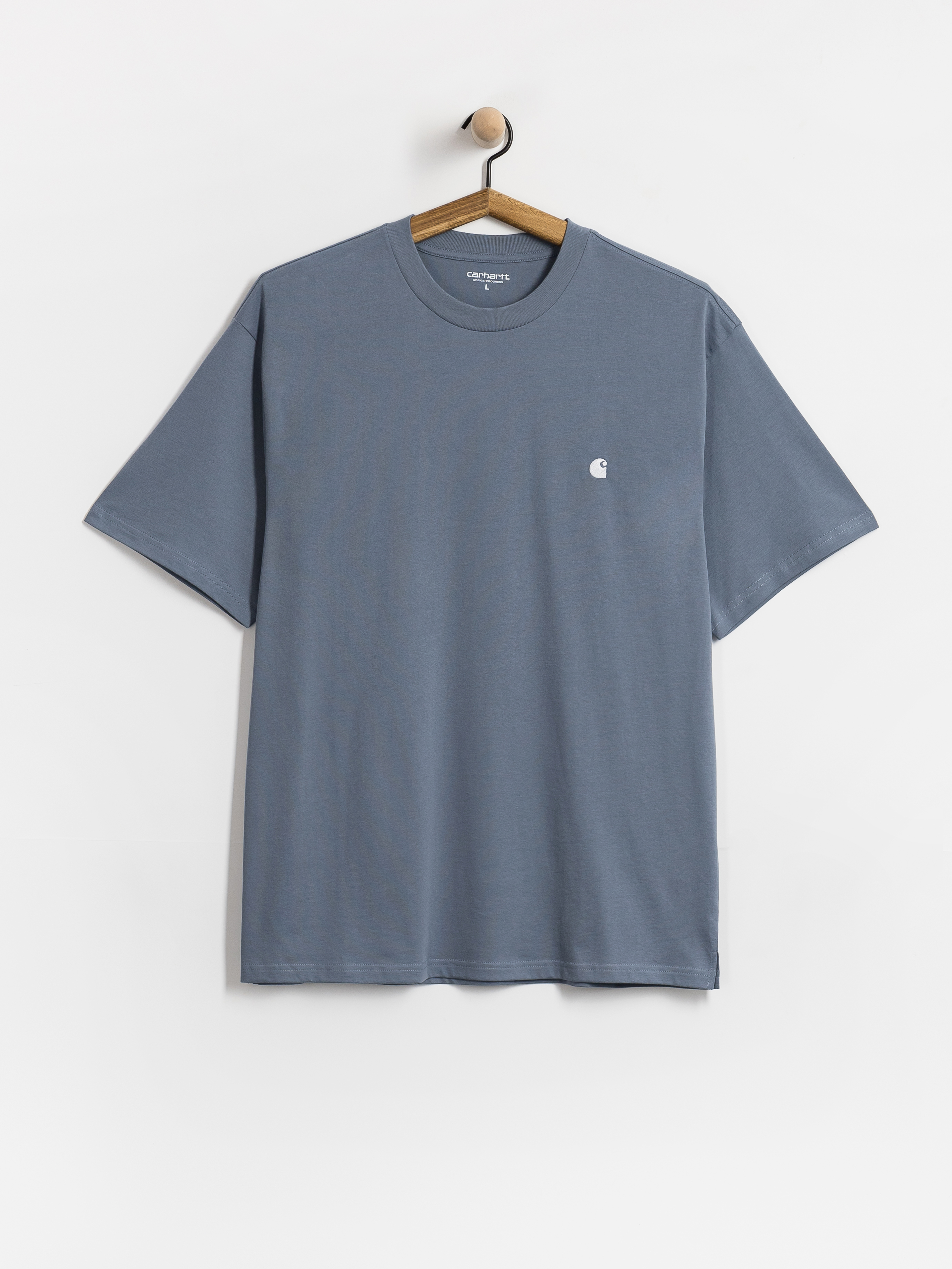 Tricou Carhartt WIP Madison (shady blue/white)