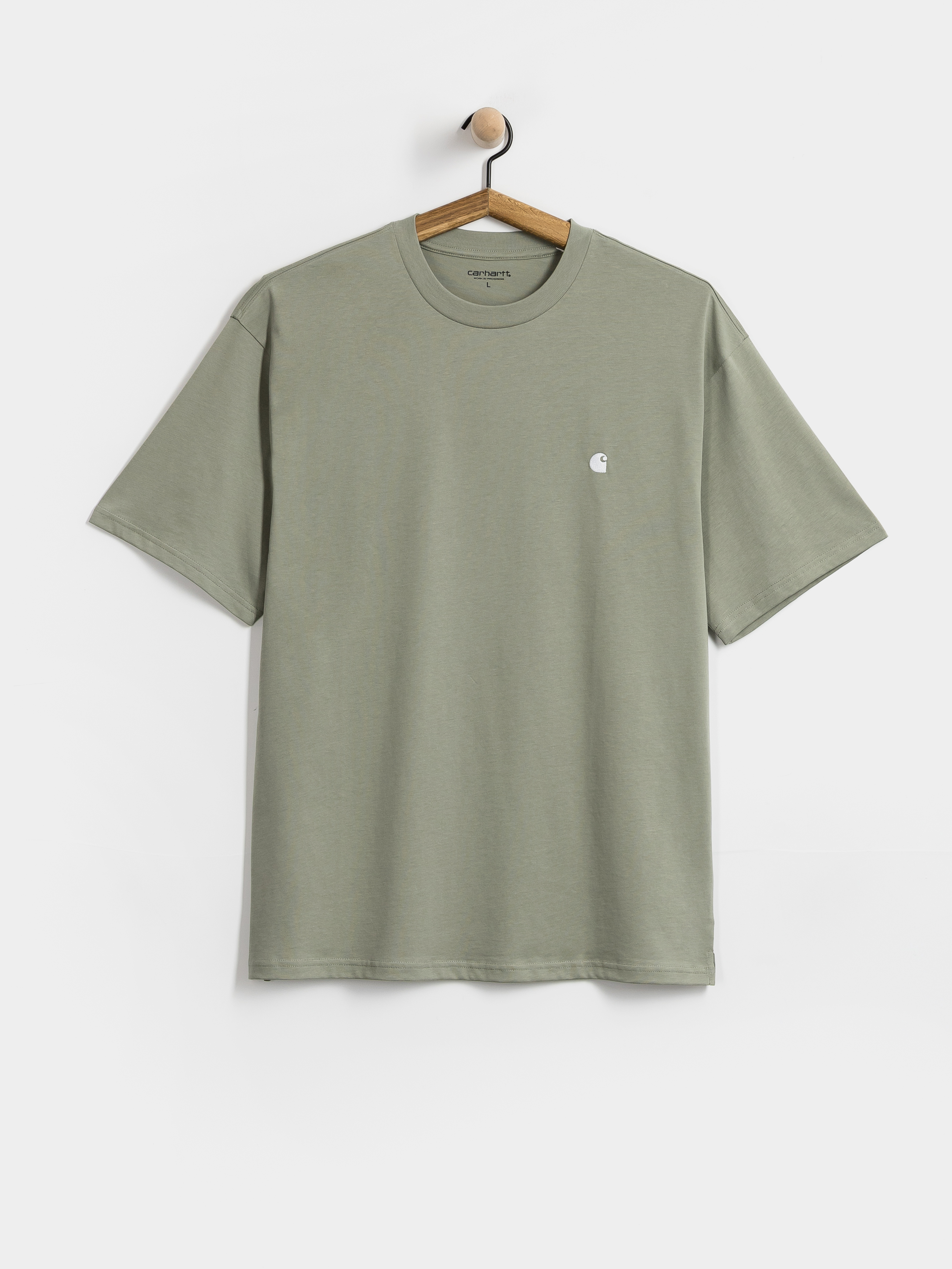 Tricou Carhartt WIP Madison (shady green/white)
