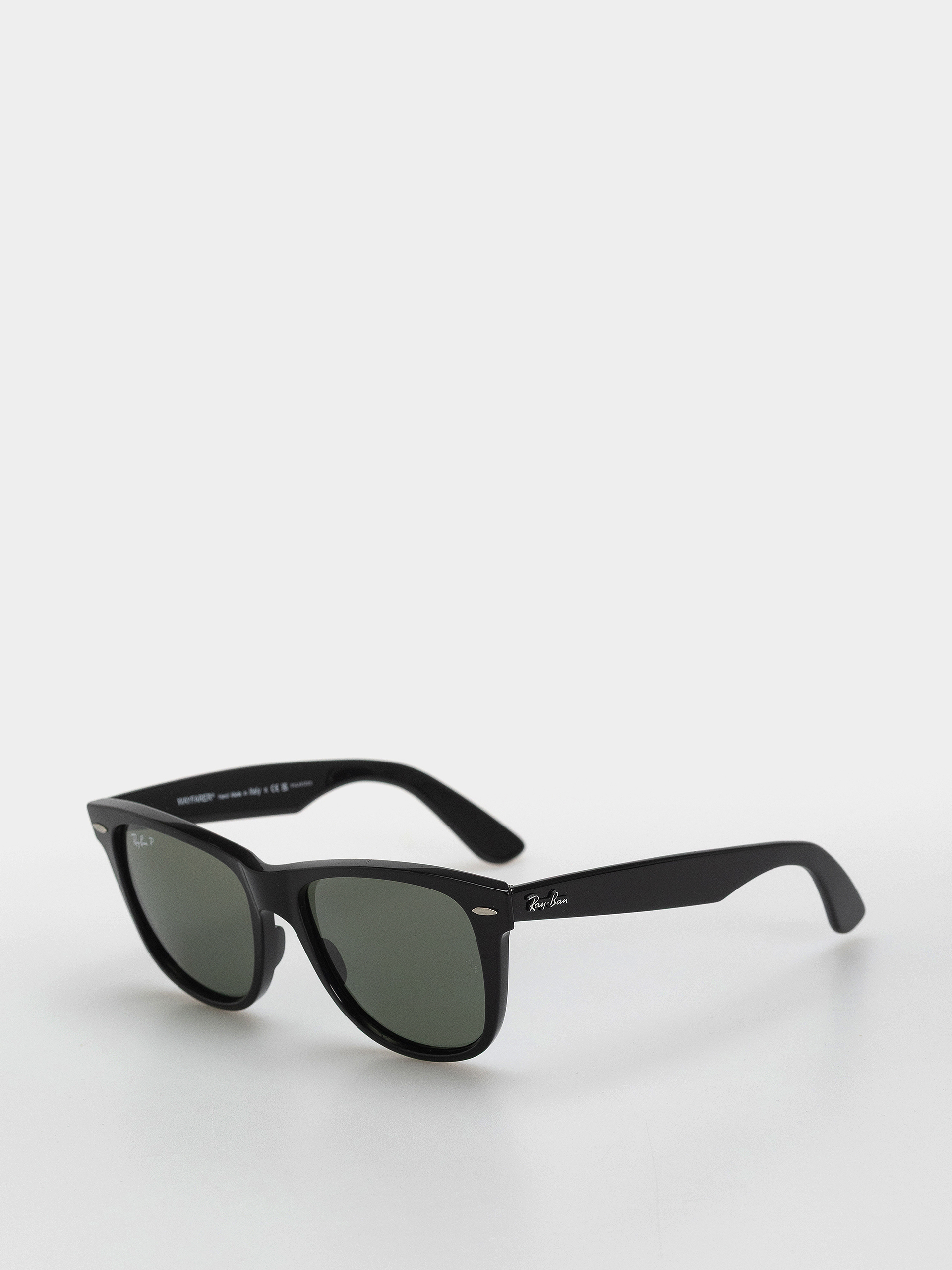 Ochelari de soare Ray-Ban Original Wayfarer Classic (polerowany czarny/zielone z polaryzacją)