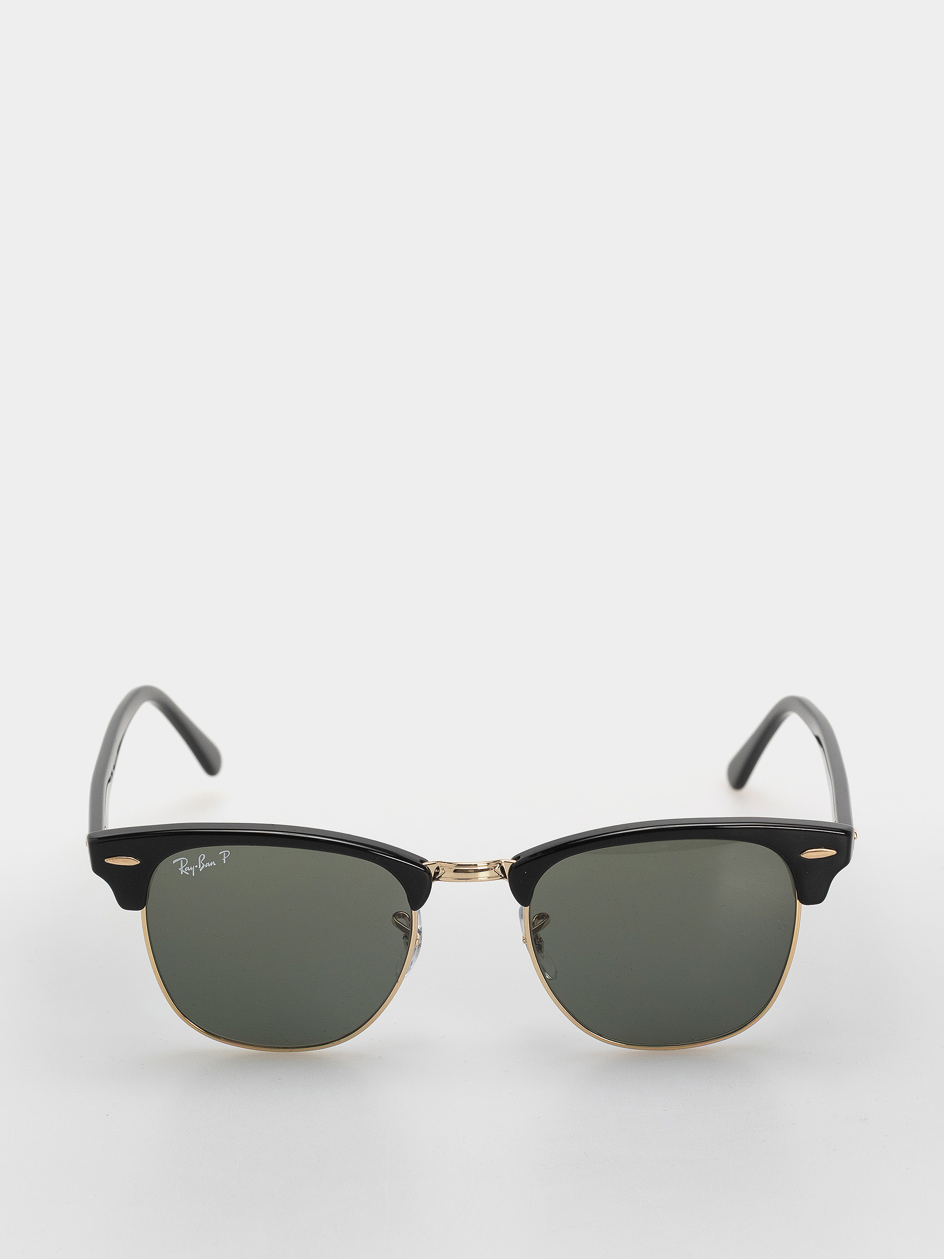 Ochelari de soare Ray-Ban Clubmaster Classic (polerowany czarny i złoty/zielony g-15 polaryzowany)