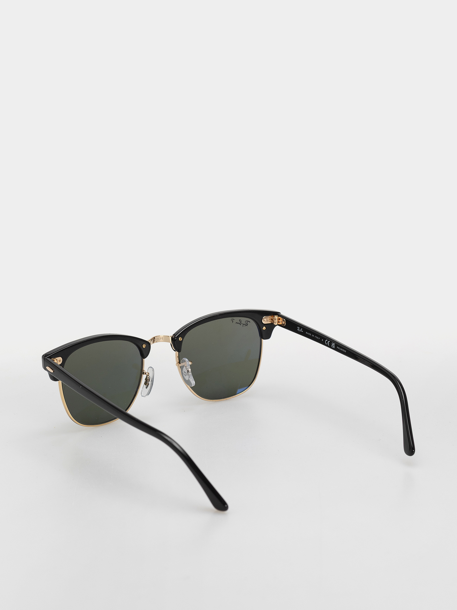Ochelari de soare Ray-Ban Clubmaster Classic (polerowany czarny i złoty/zielony g-15 polaryzowany)