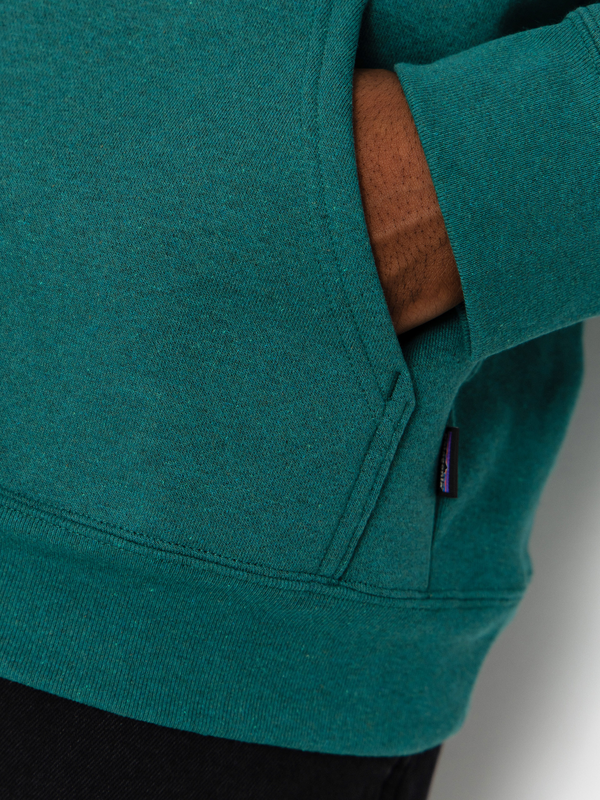 Hanorac cu glugă Patagonia P 6 Label Uprisal HD (gem green)