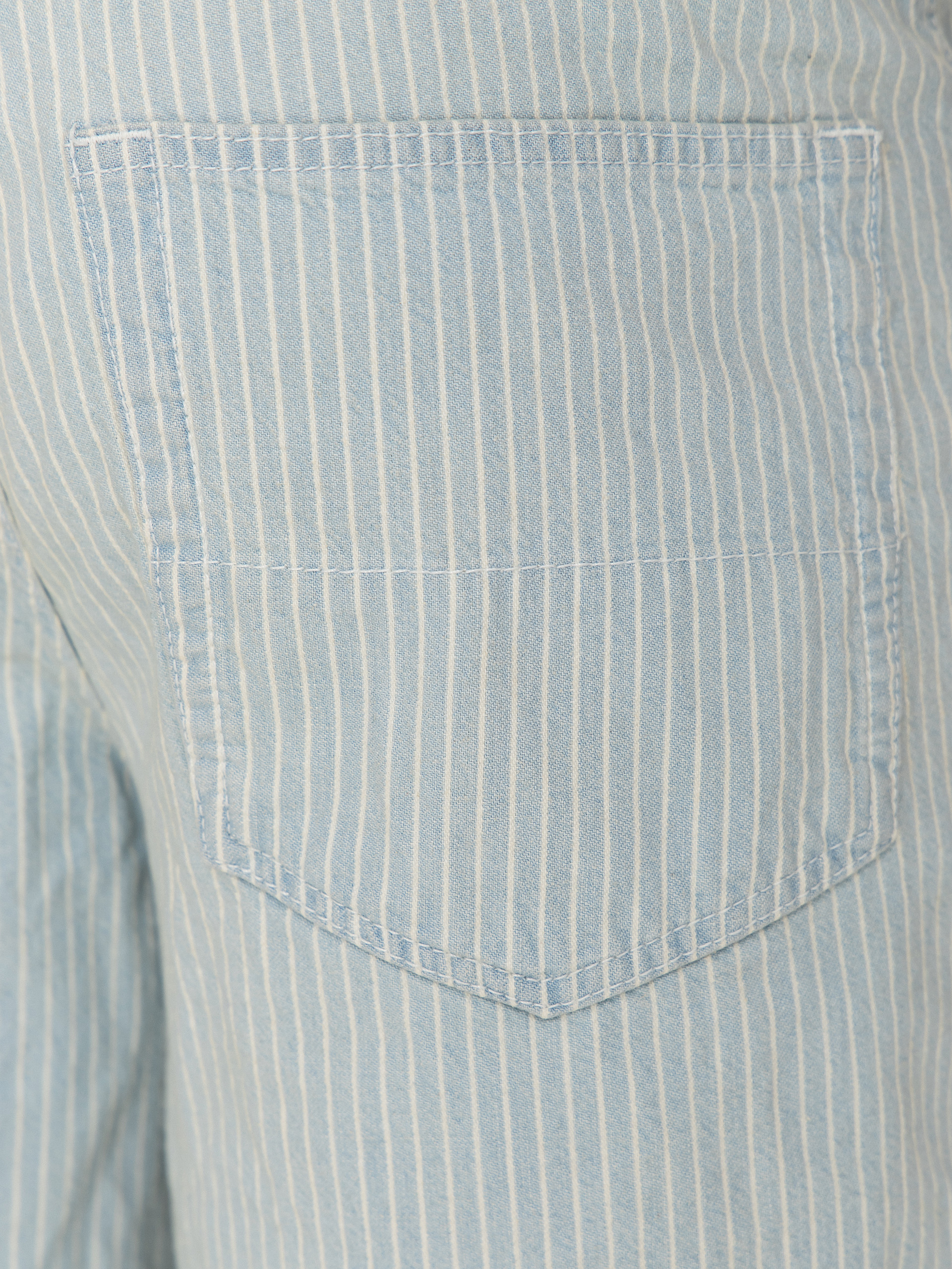 Pantaloni scurți Vans Check 5 Baggy Striped Denim (blue ice stripe)