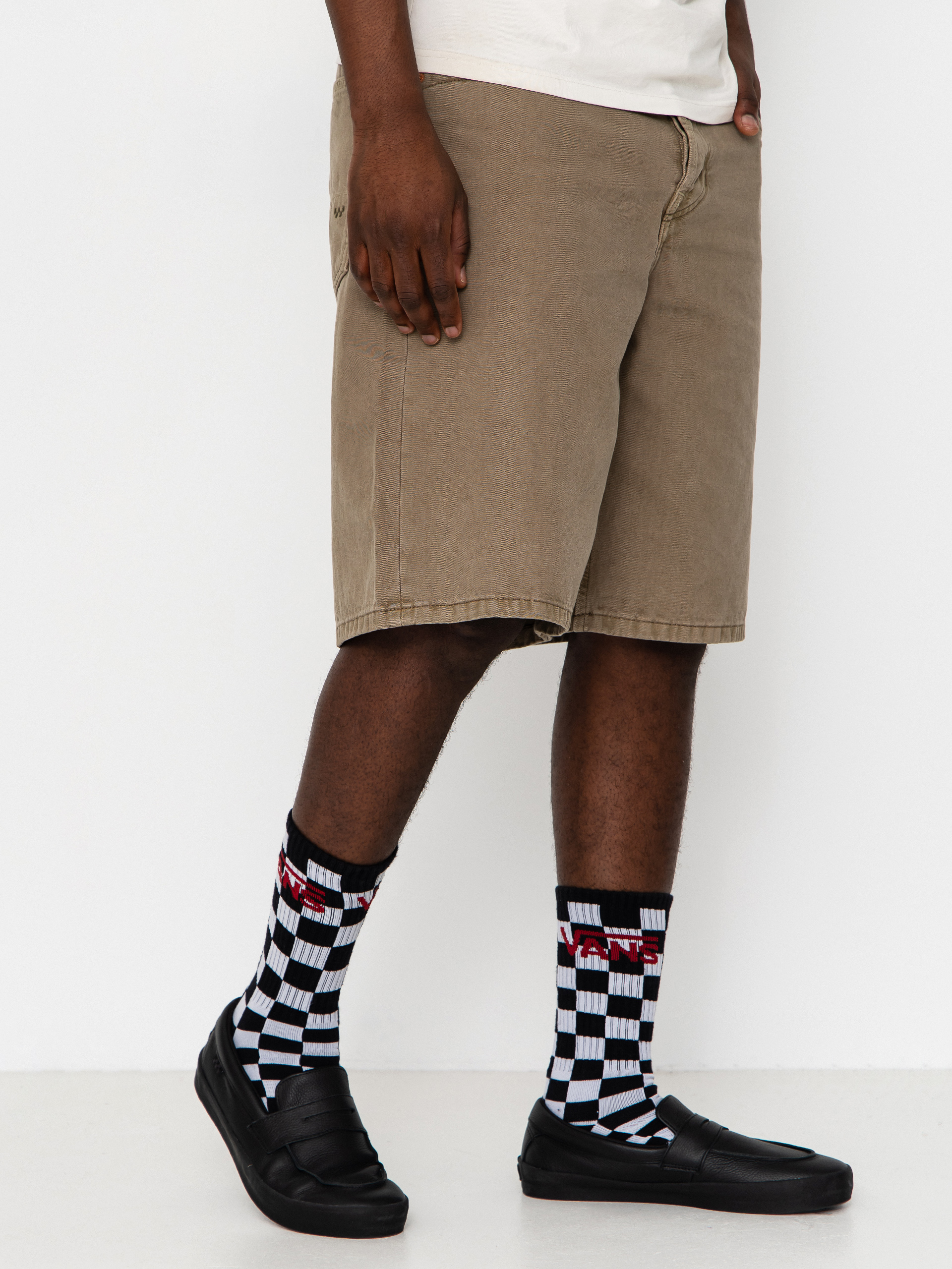 Pantaloni scurți Vans Lx Check 5 Baggy Denim (bay leaf)