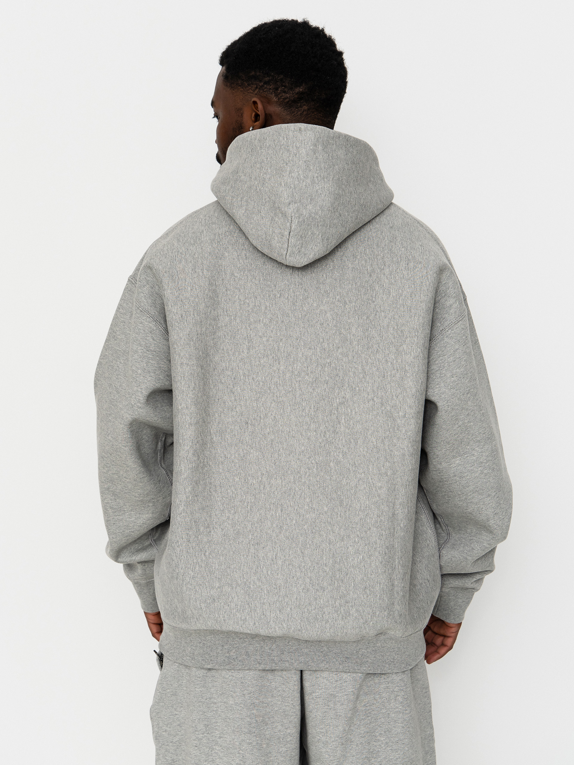 Hanorac cu glugă Nike SB Solo Swoosh HD (dk grey heather/lt smoke grey/white)