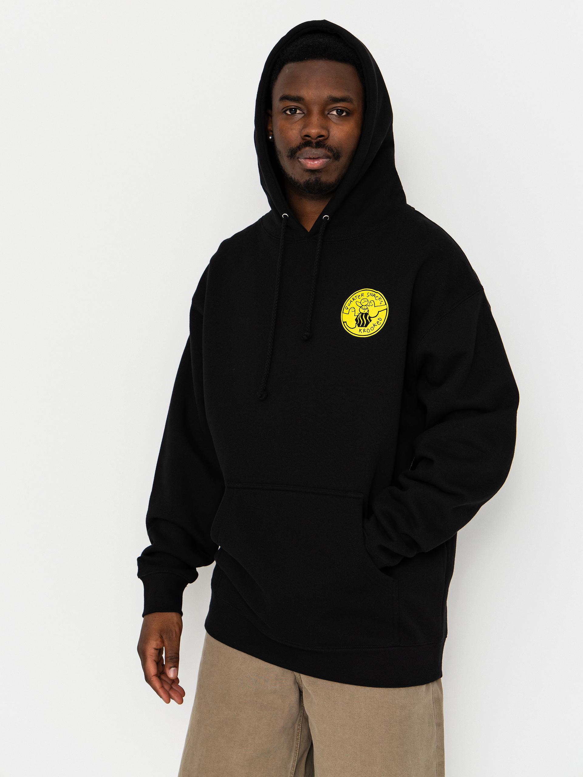 Hanorac Krooked X Quarter Snacks Snackman (black)