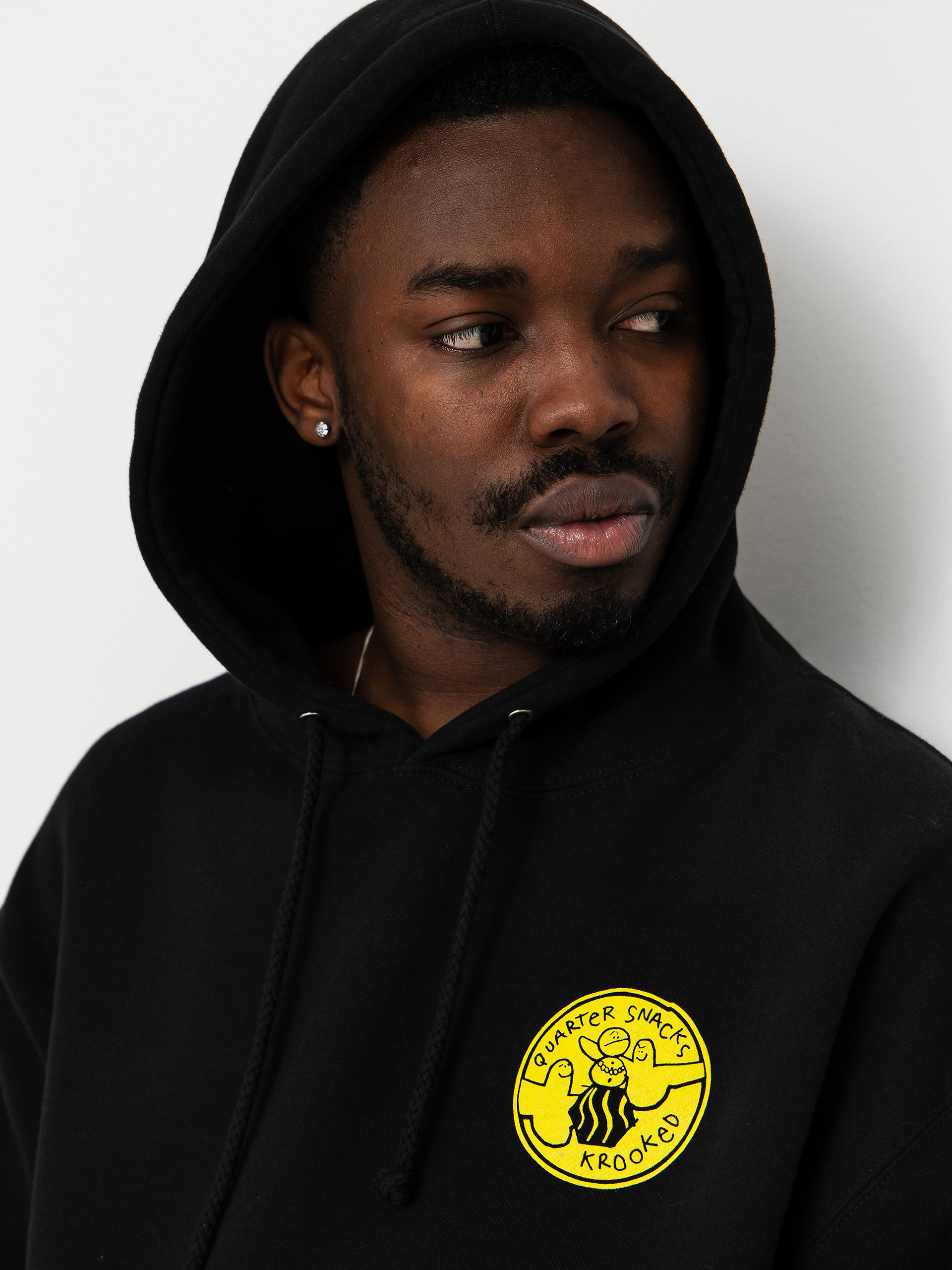 Hanorac Krooked X Quarter Snacks Snackman (black)