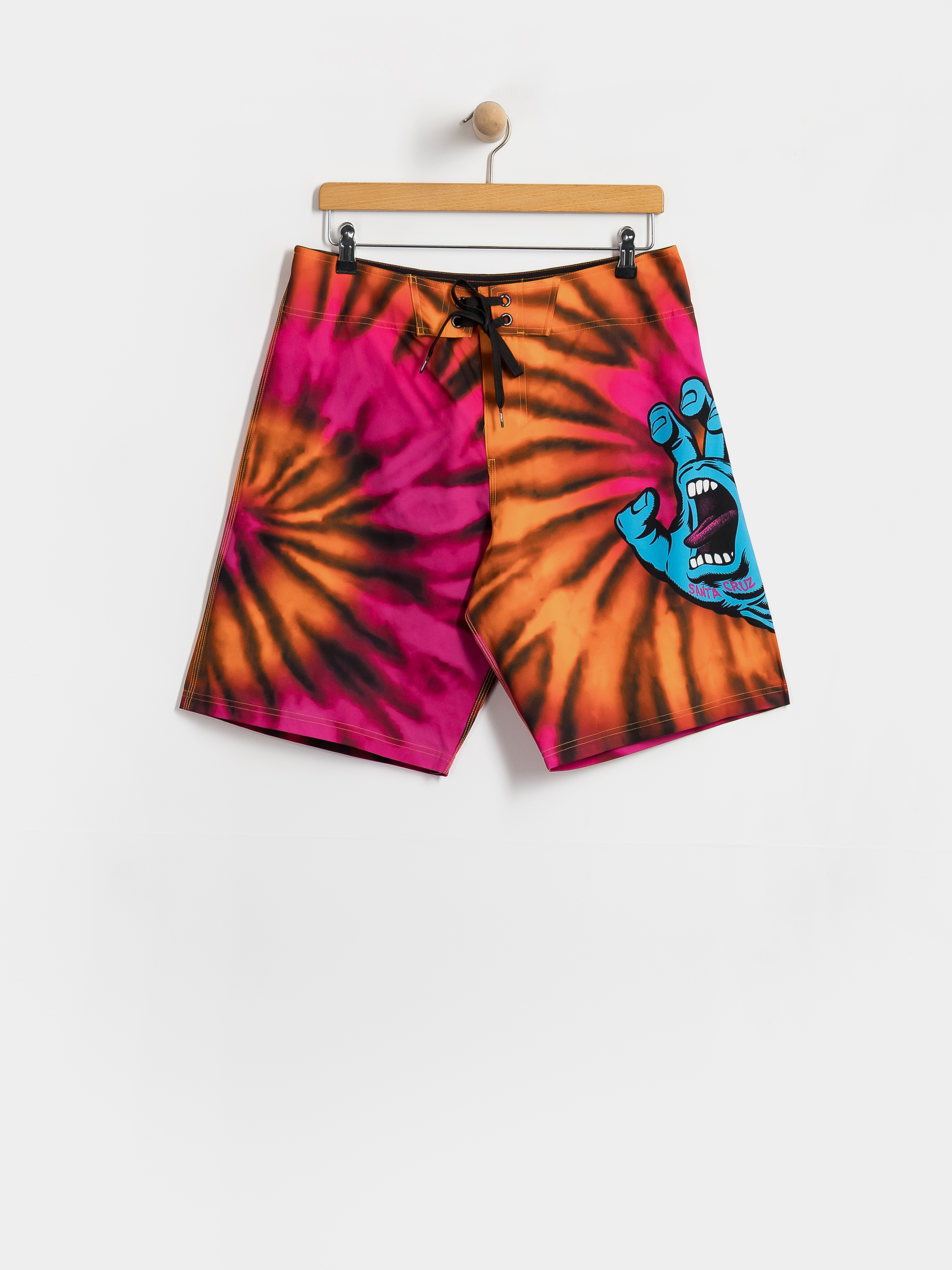 Pantaloni scurți Santa Cruz Screaming Hand Boardshort (pink/orange tie dye)