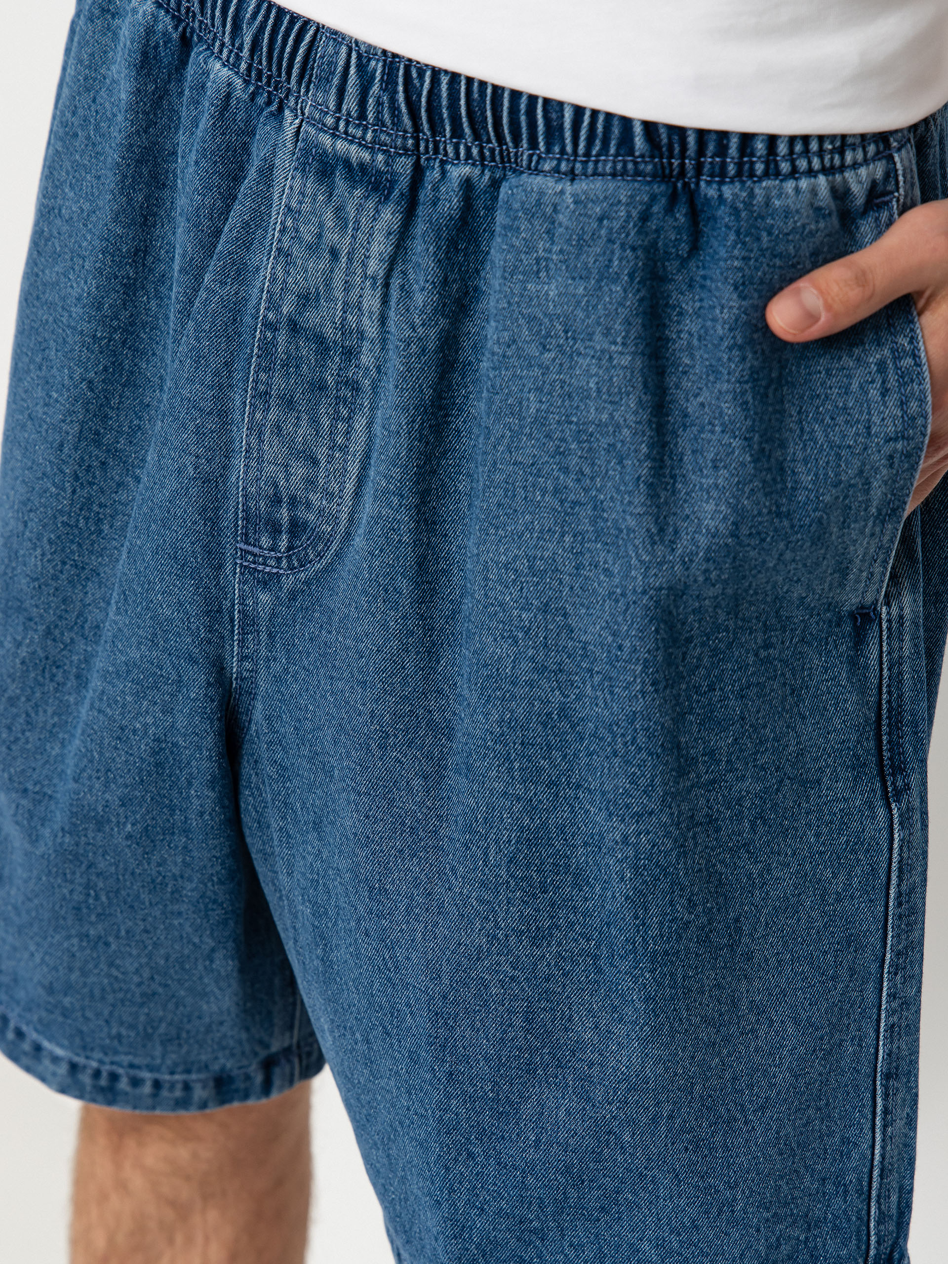 Pantaloni scurți OBEY Easy Denim (light indigo)