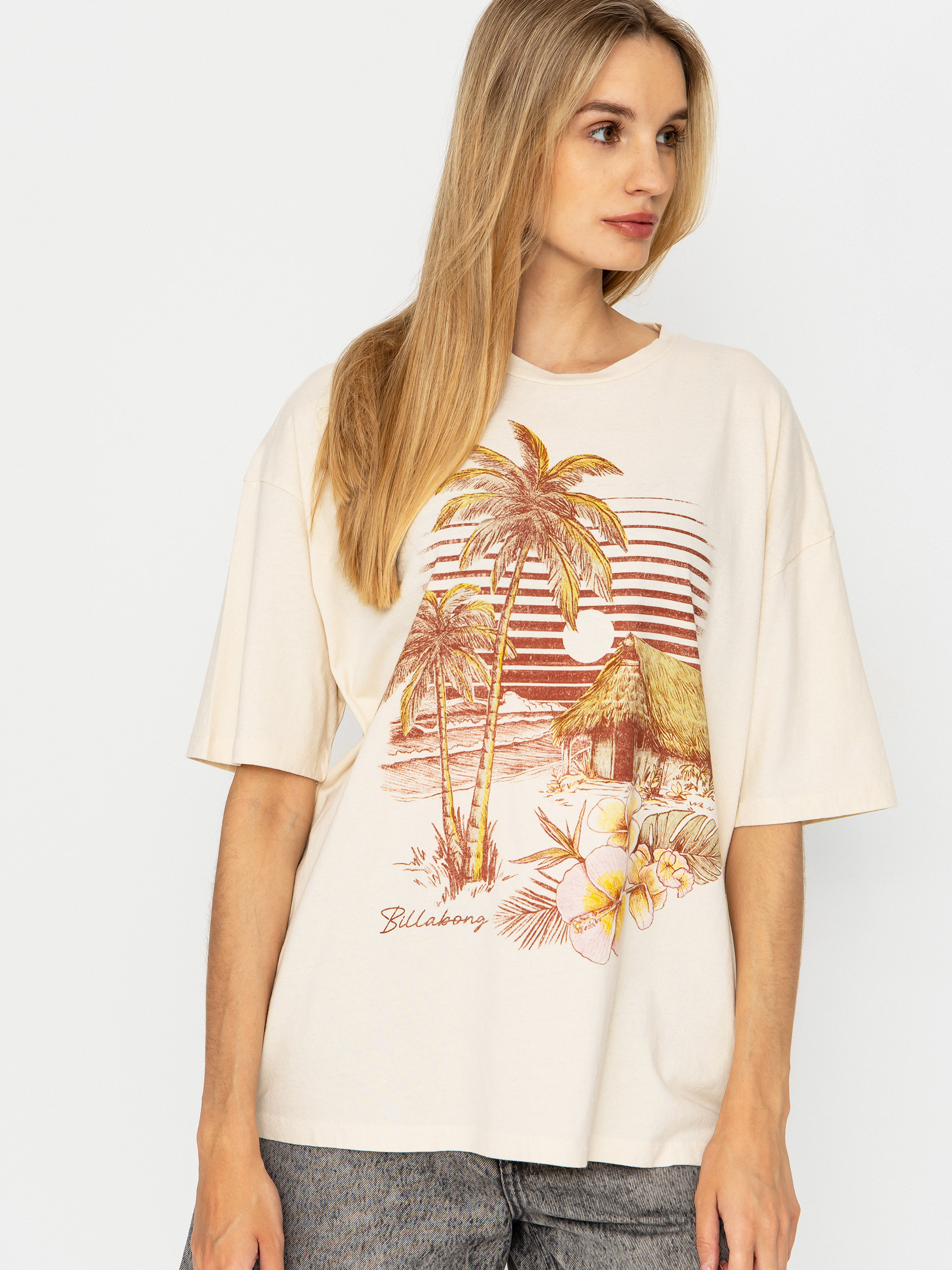 Tricou Billabong Will Find Me Here Wmn (white cap)
