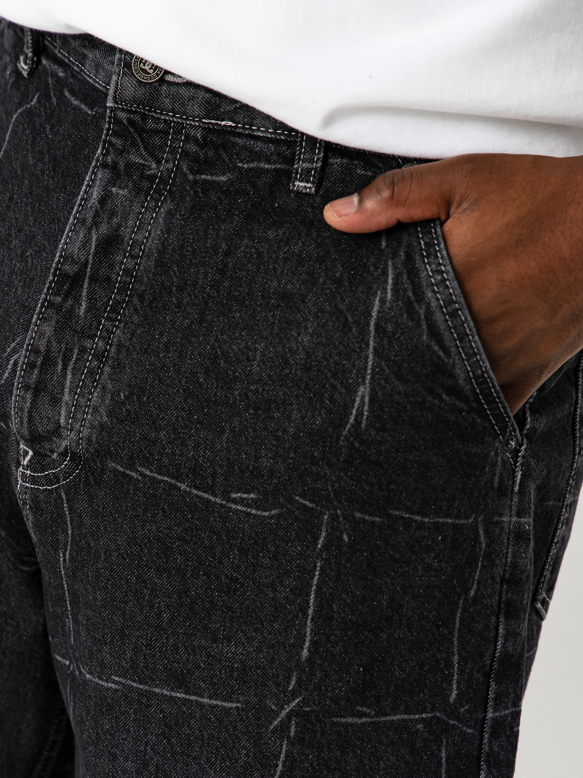 Pantaloni scurți DC Baggy Denim (wired 32 black)