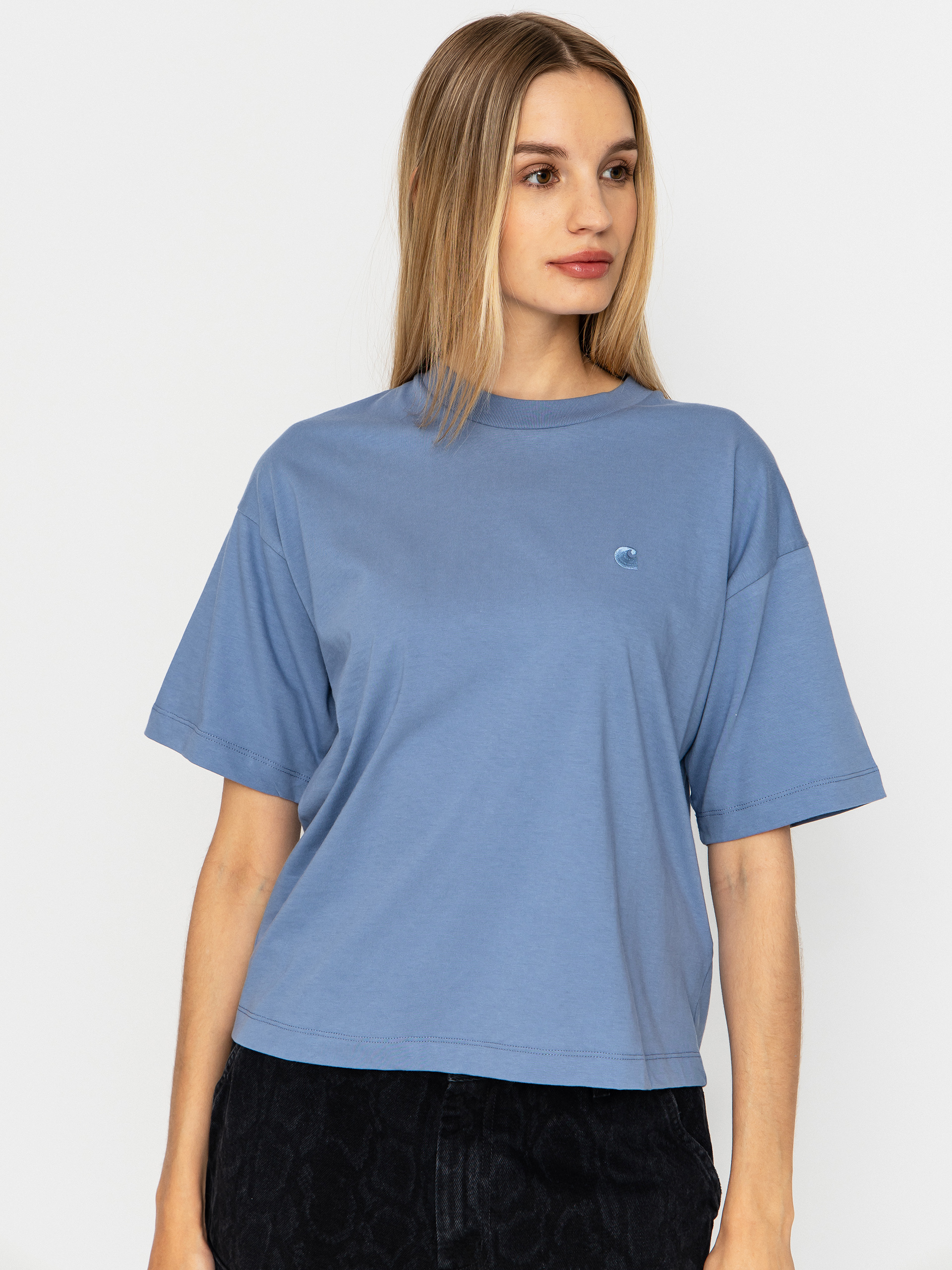 Tricou Carhartt WIP Chester Wmn (gentle blue)
