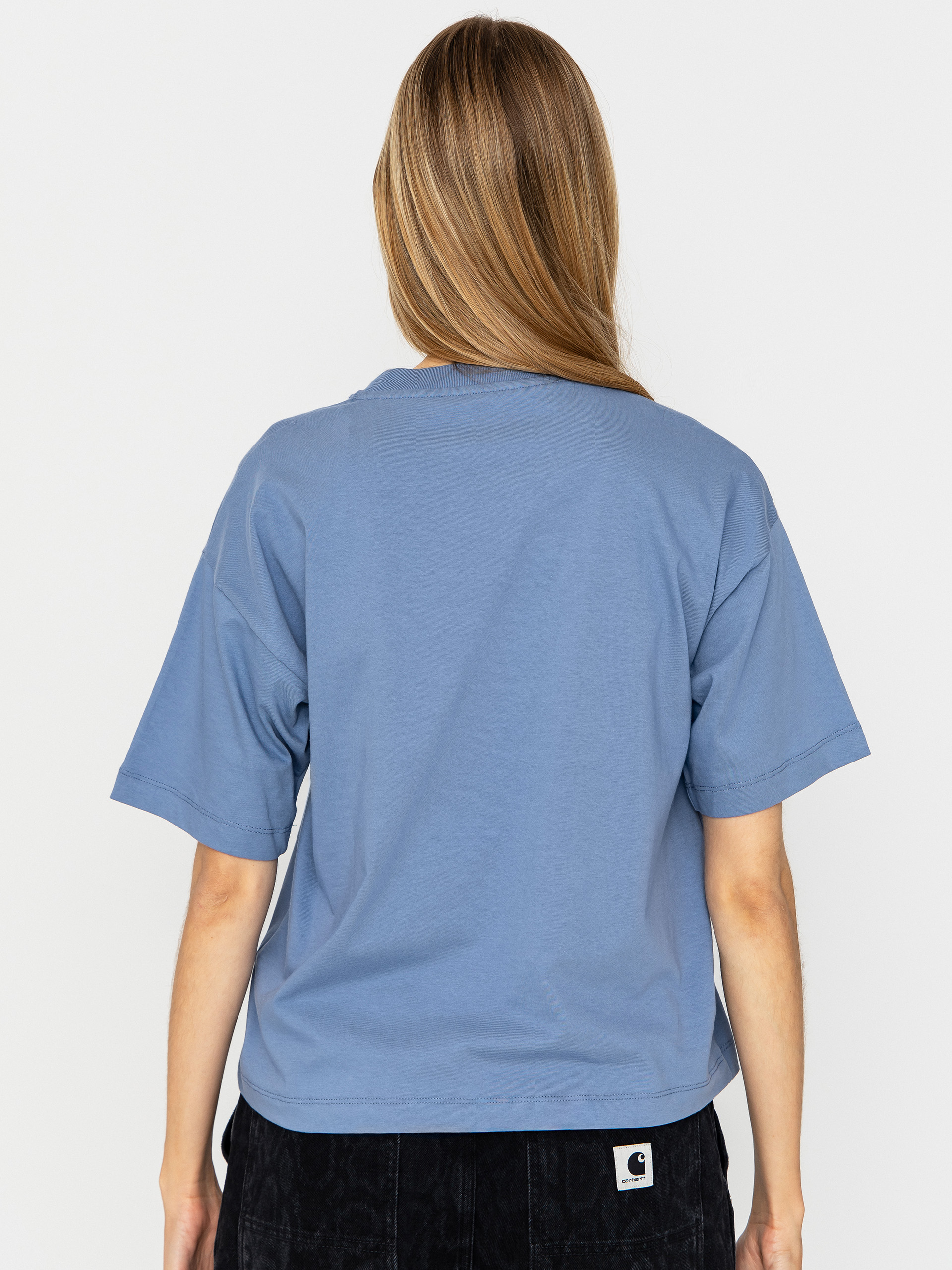 Tricou Carhartt WIP Chester Wmn (gentle blue)