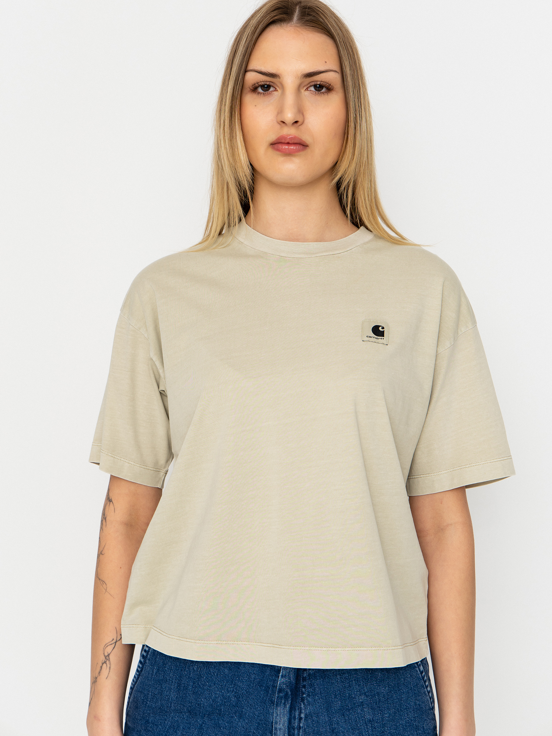 Tricou Carhartt WIP Nelson Wmn (stone)