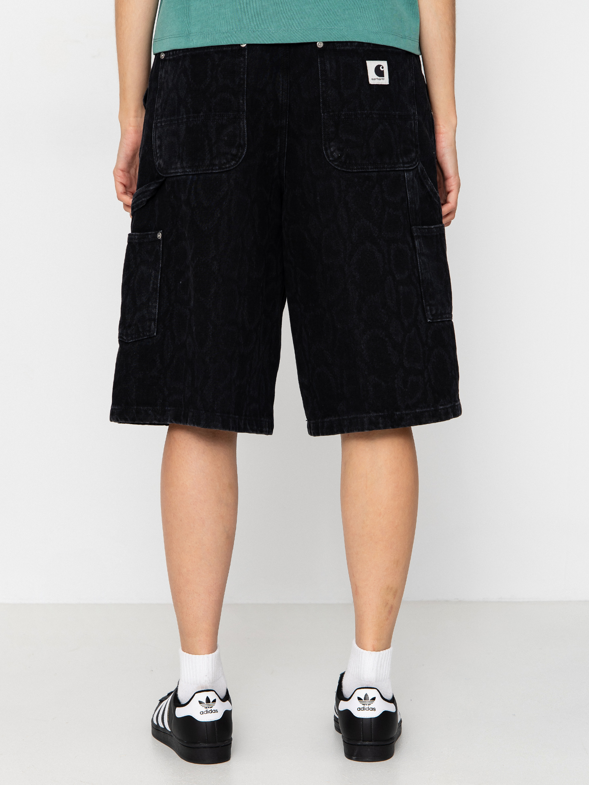 Pantaloni scurți Carhartt WIP Snake Nixon Double Knee Wmn (snake camo/black)