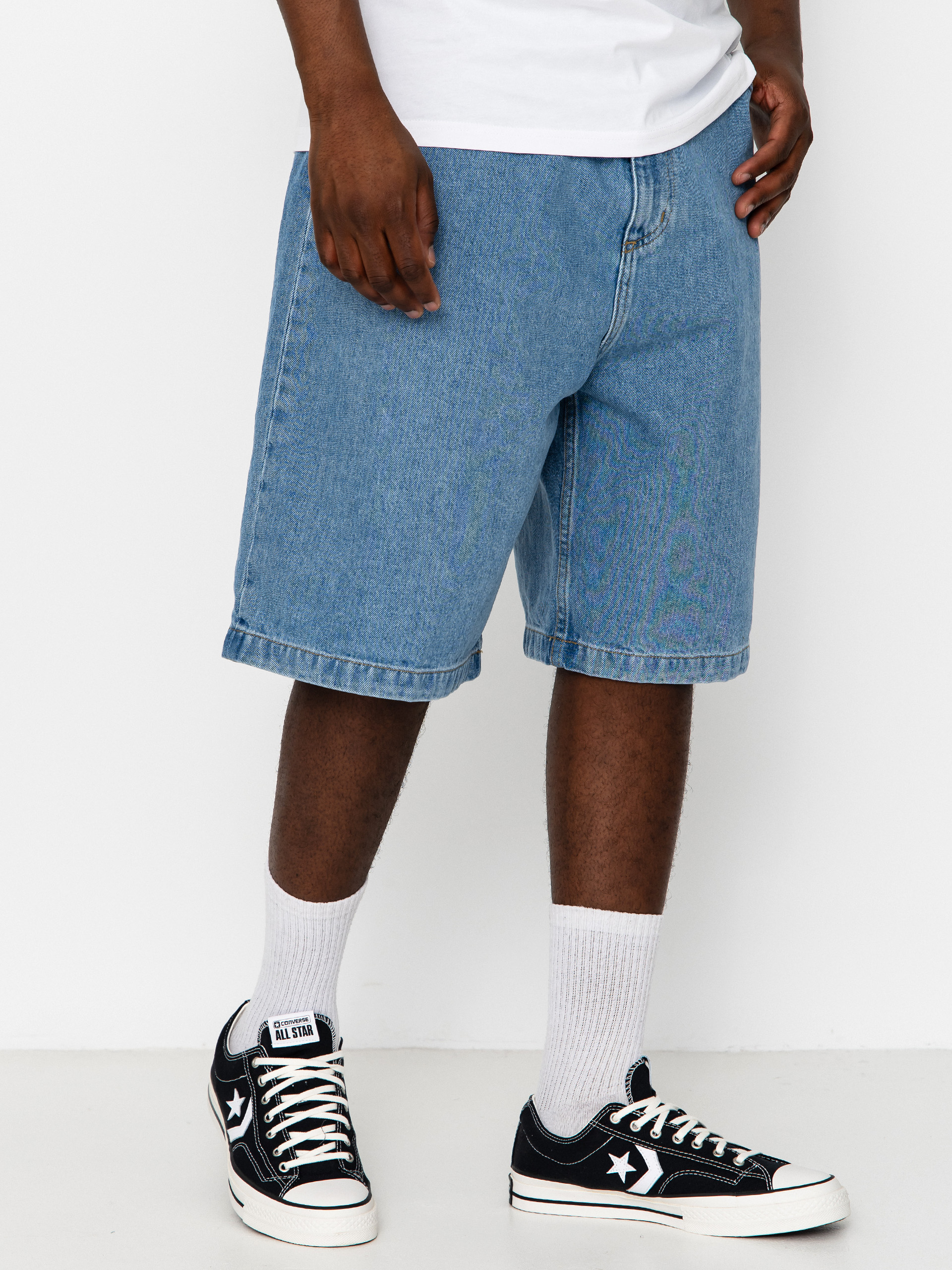 Pantaloni scurți Carhartt WIP Brandon (blue stone bleached)