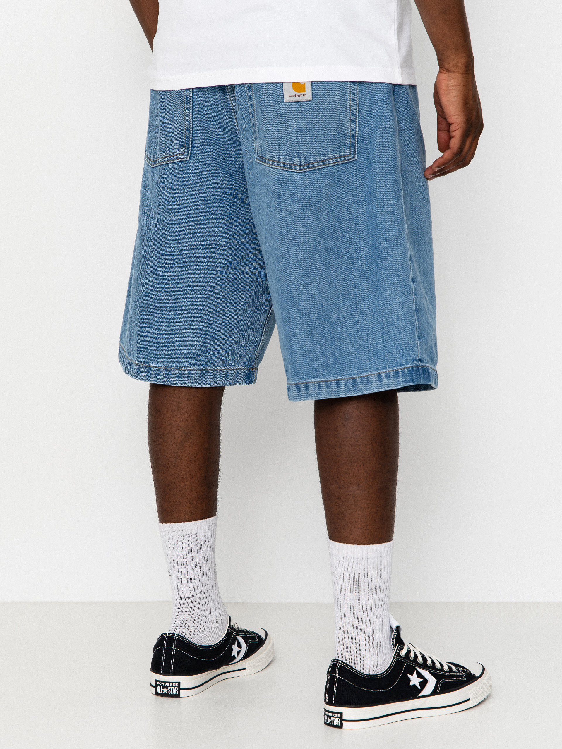 Pantaloni scurți Carhartt WIP Brandon (blue stone bleached)
