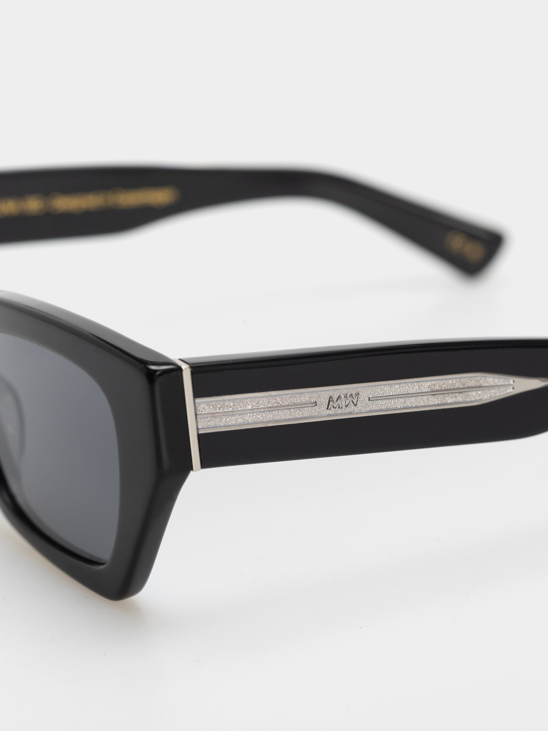 Ochelari de soare MessyWeekend Luna (black/transparent/grey)