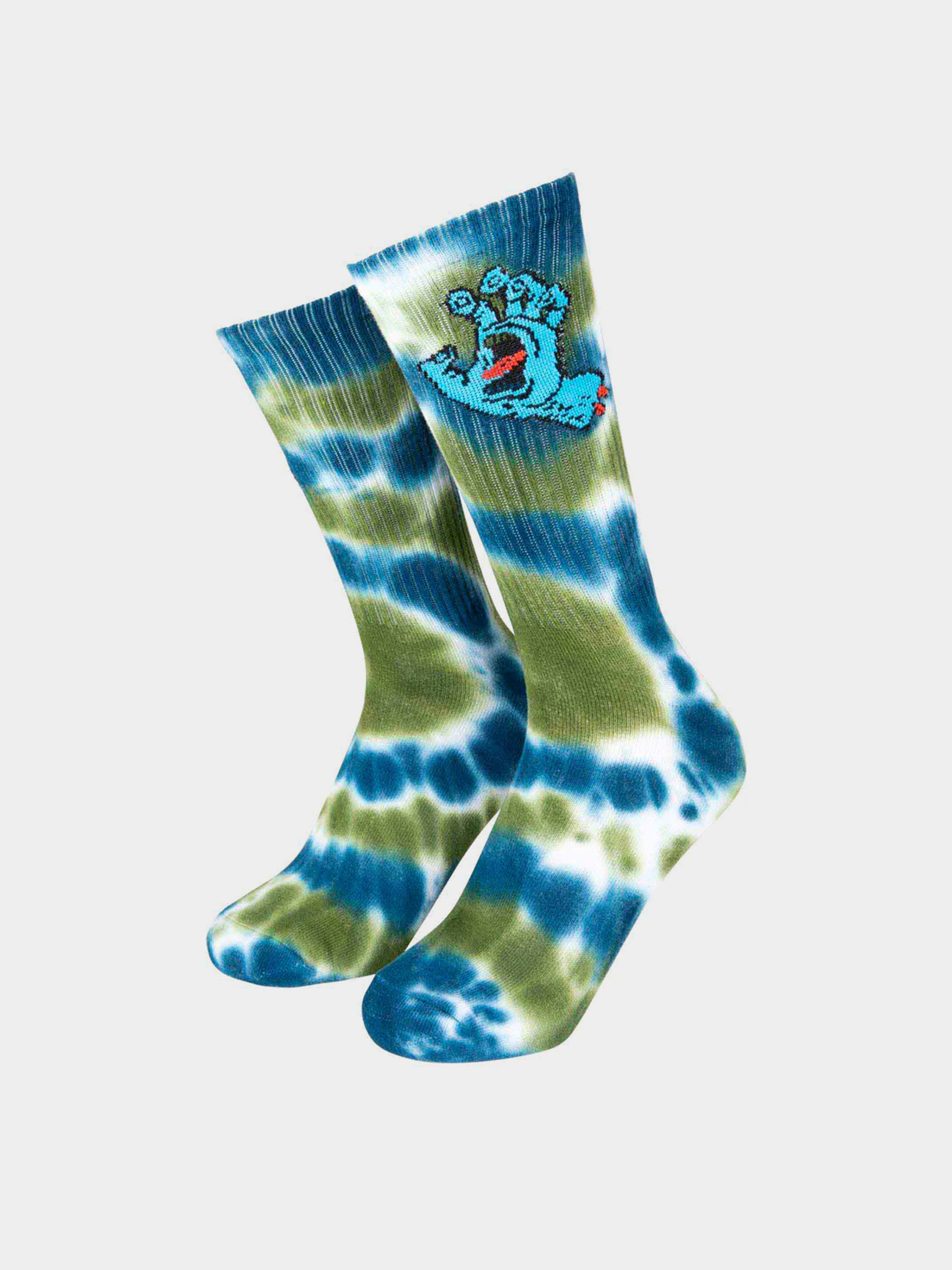 Șosete Santa Cruz Screaming Hand Tie Dye