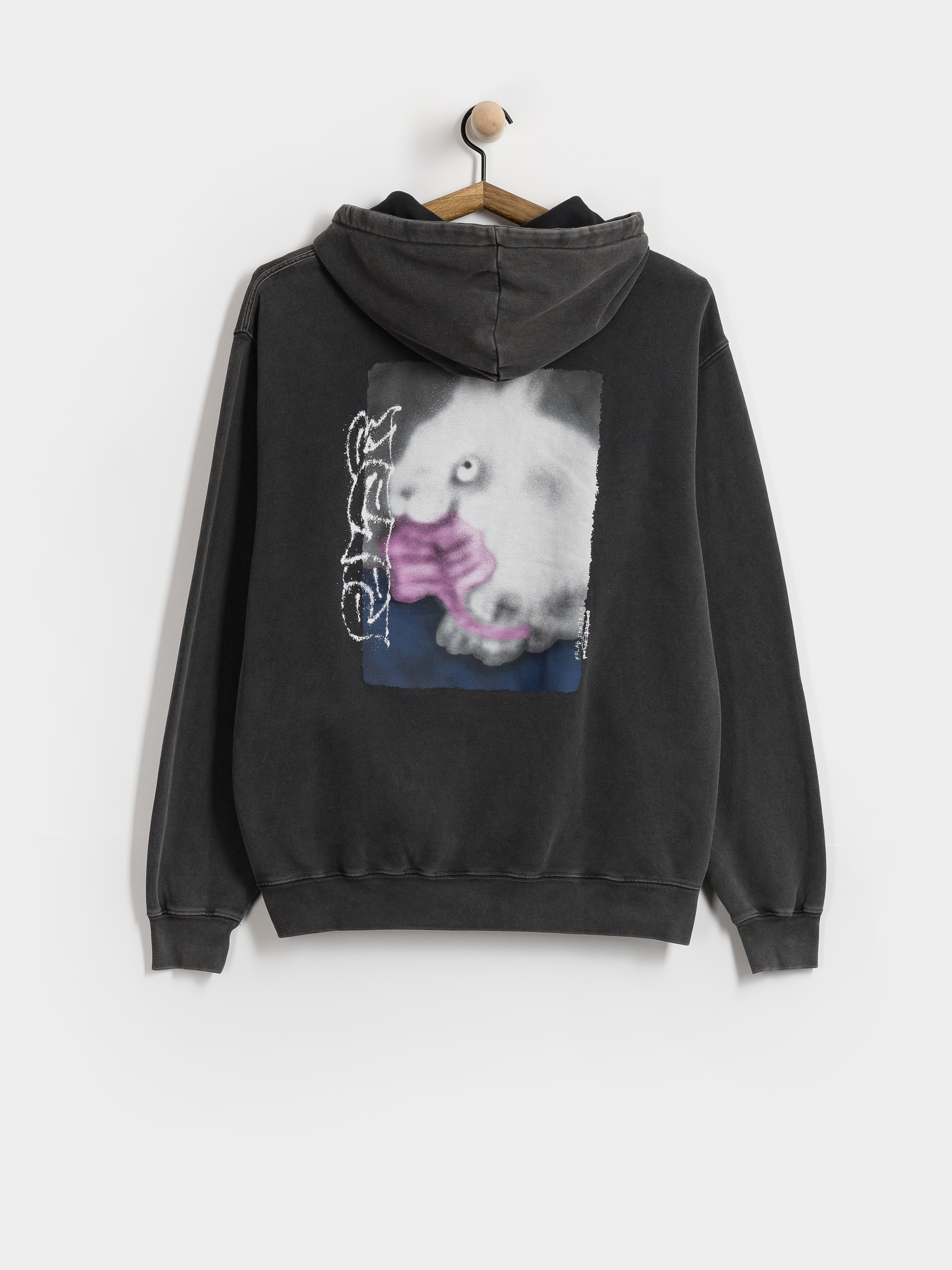 Hanorac cu glugă Polar Skate Dave Rabbit HD (silver black)