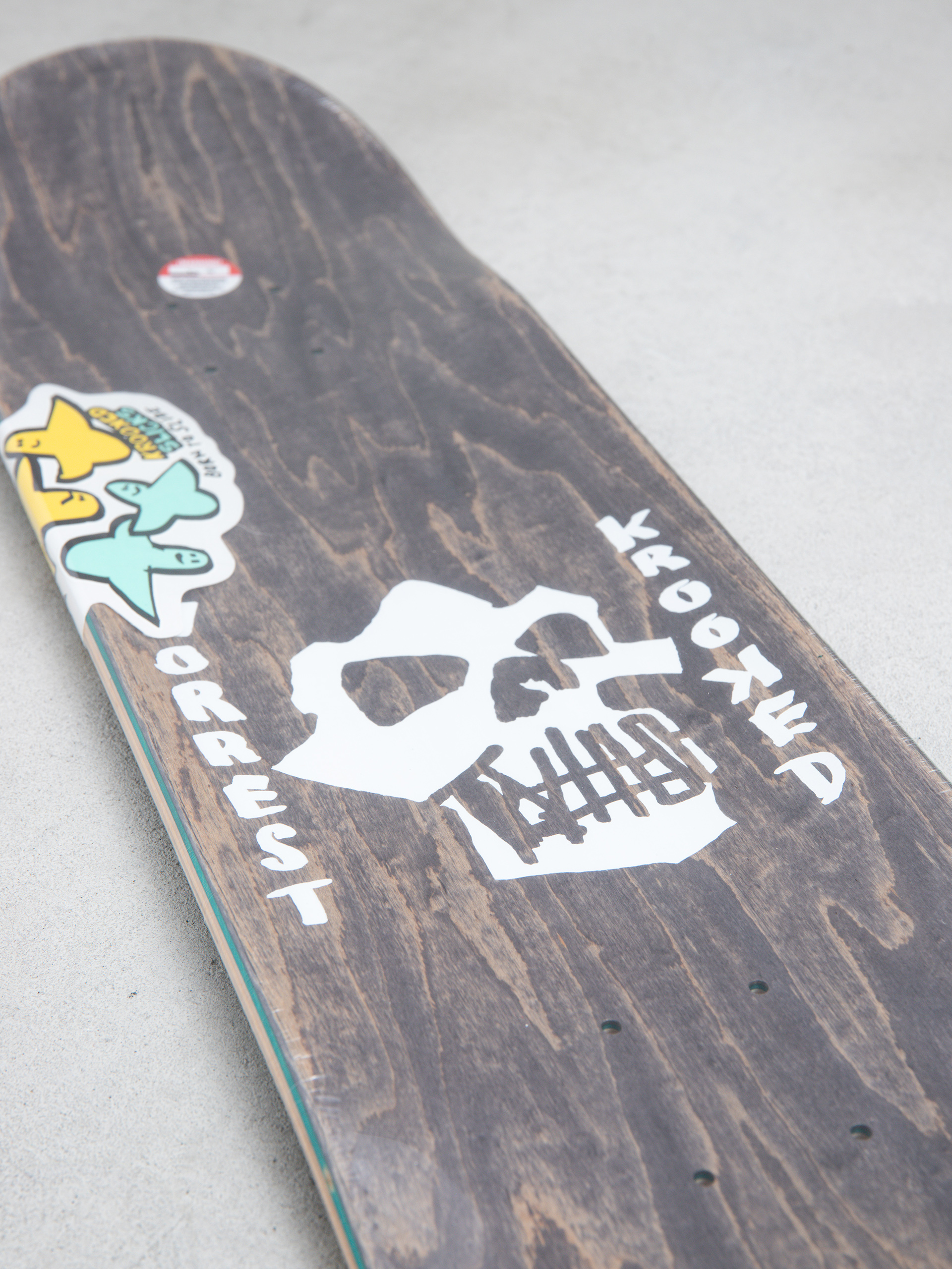 Placă Krooked Worrest Skulls And Bolts Slick