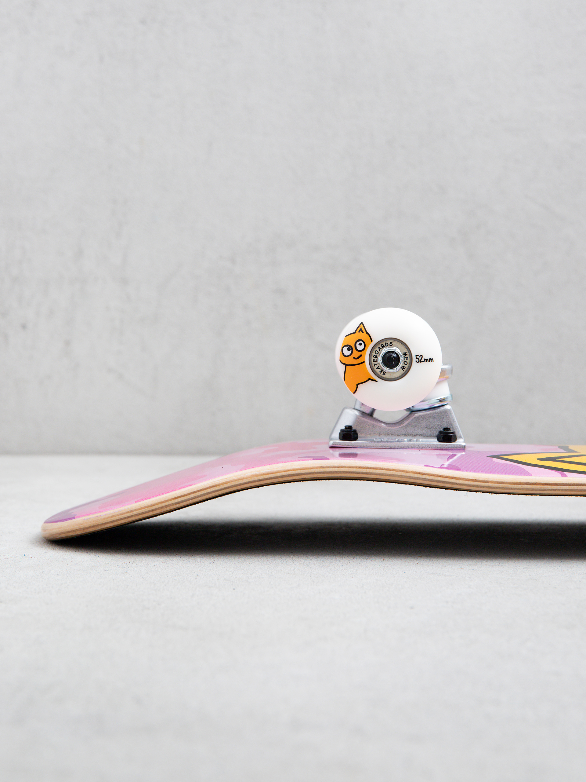 Skateboard Meow Skateboards Big Cat (camo pink)