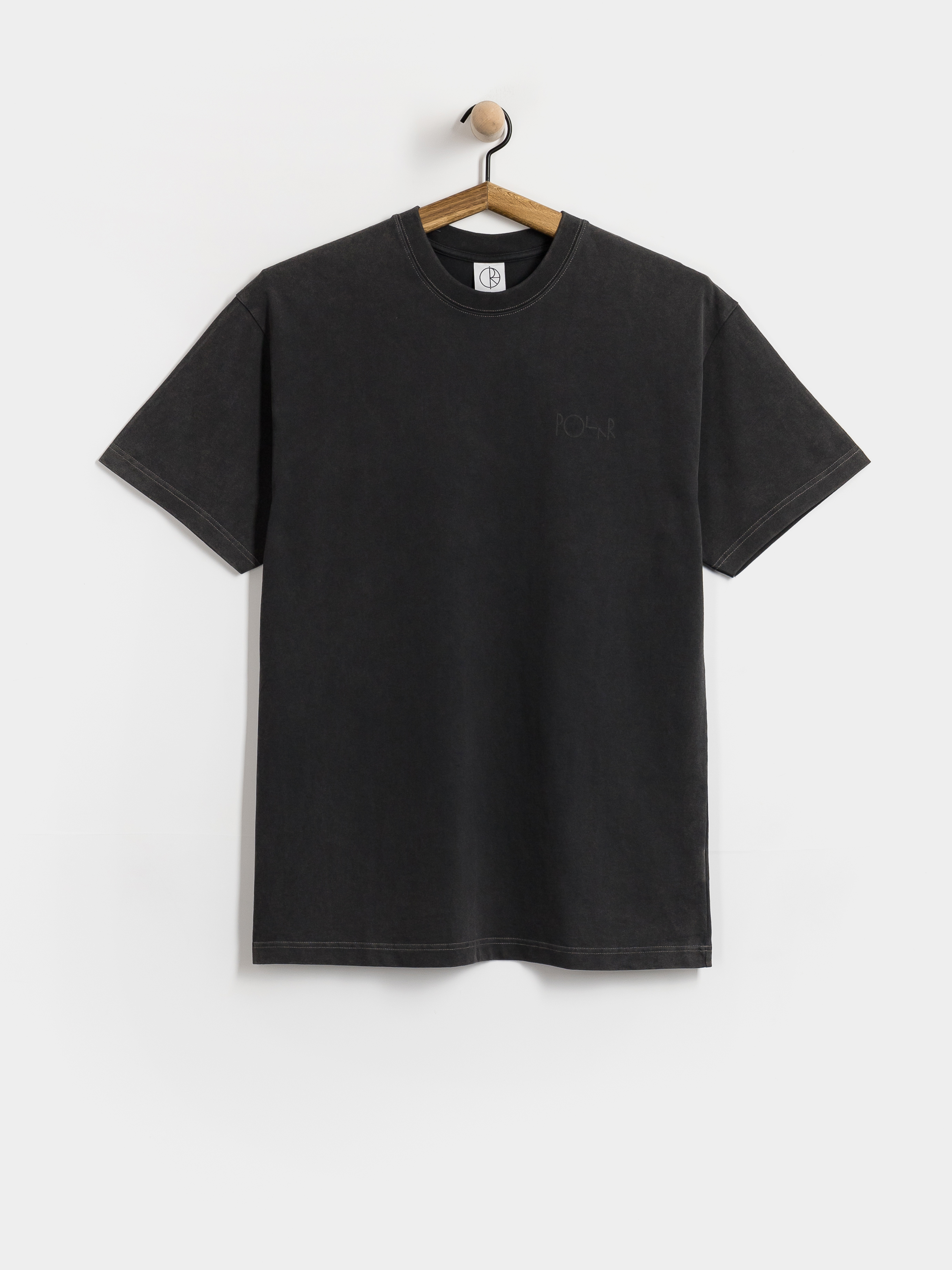 Tricou Polar Skate Contrast Stroke Logo (silver black/black)