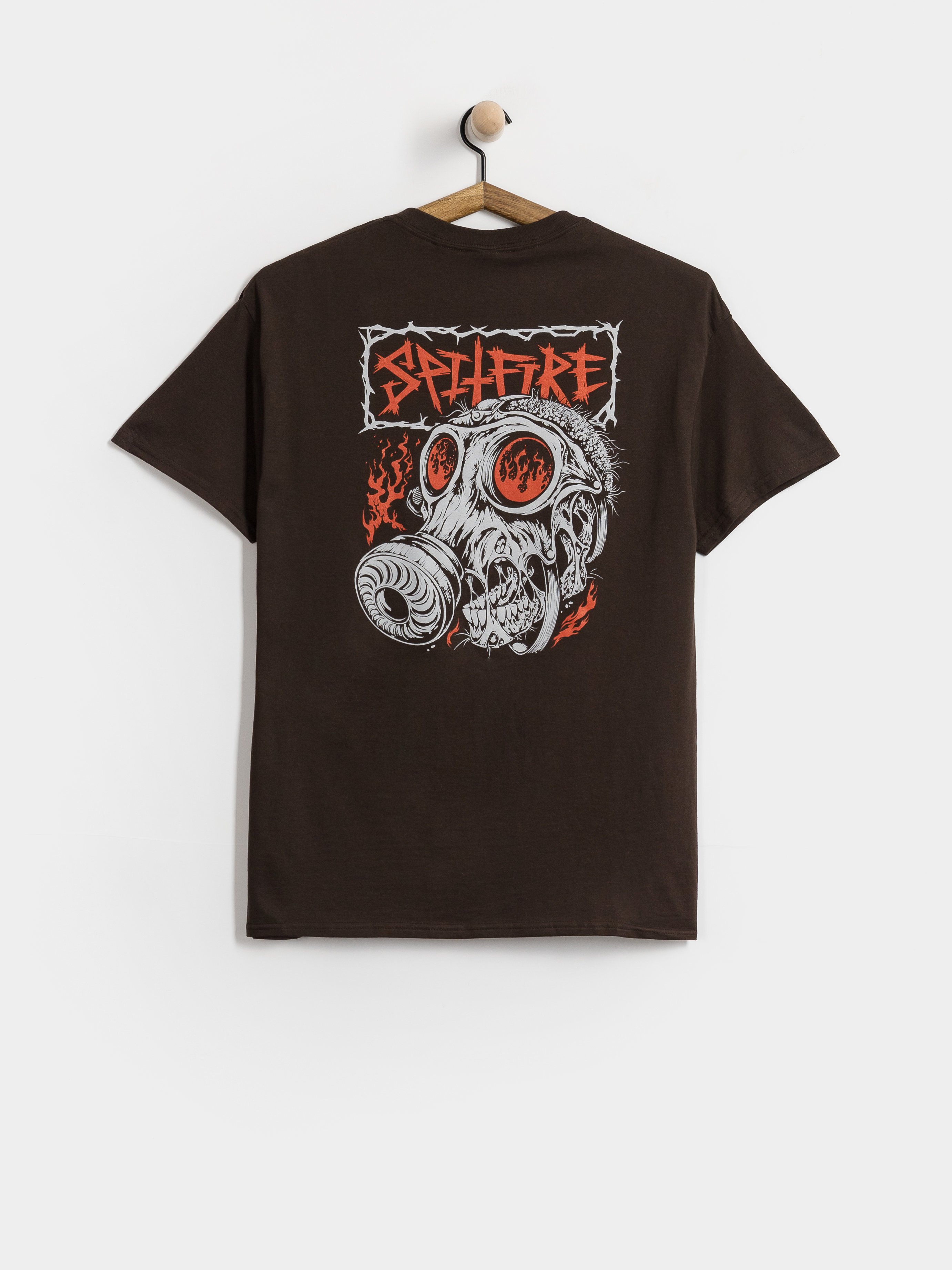 Tricou Spitfire Gas Mask (dark chocolate w/multi color prints)