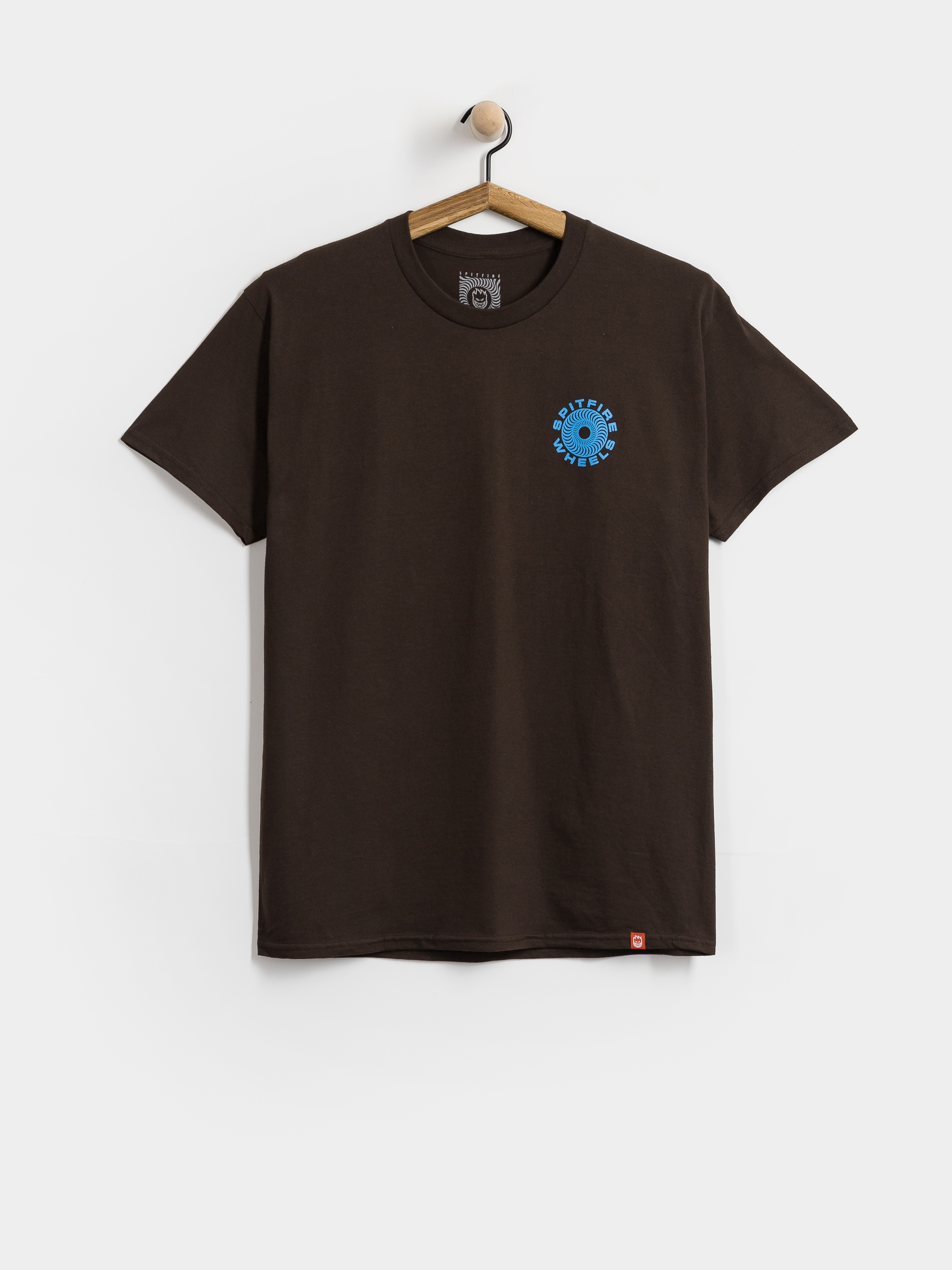 Tricou Spitfire Classic '87 Swirl Fill (dark chocolate with blue & white prints)