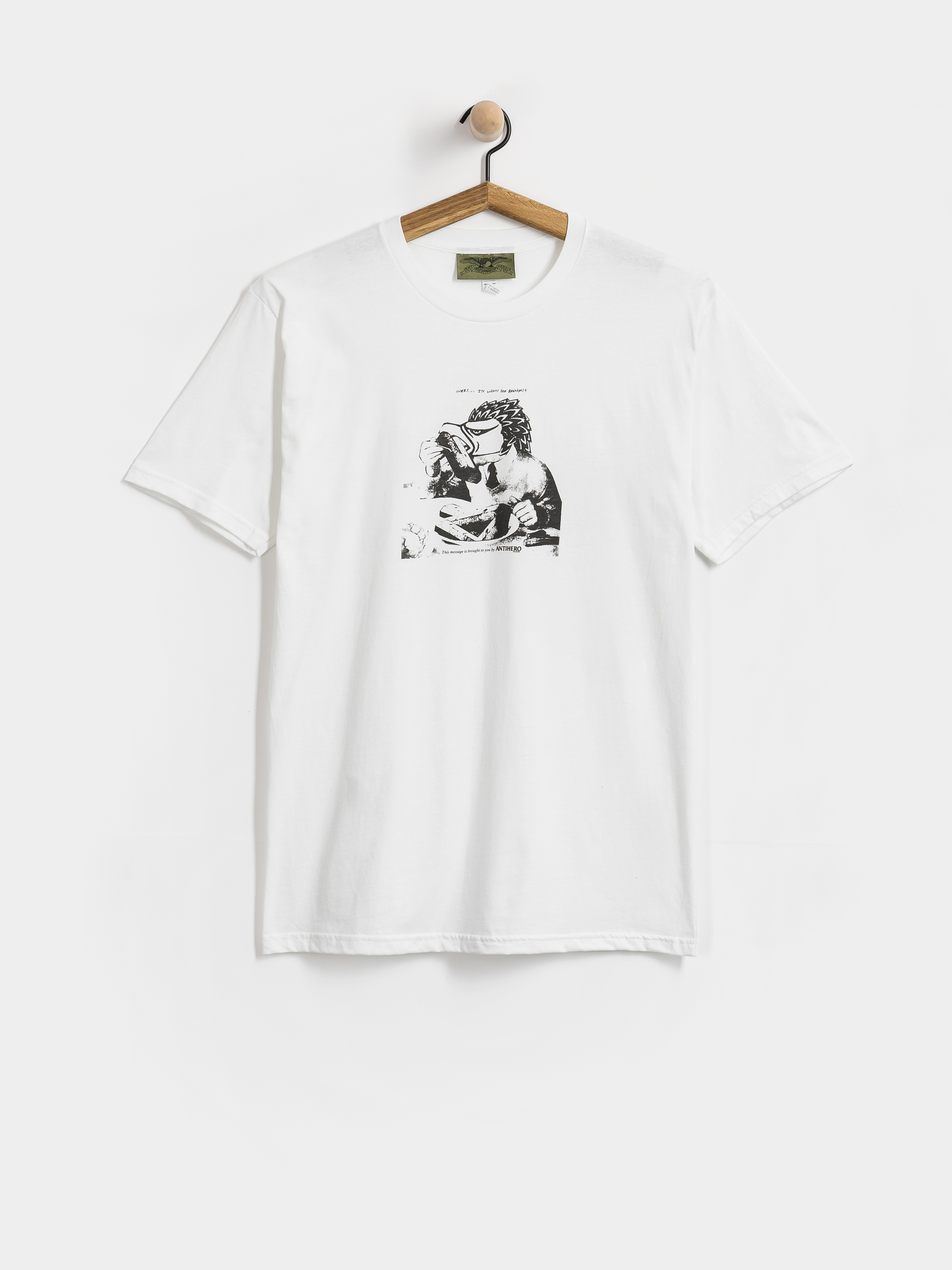Tricou Antihero Tasty Curbs (white w/black tonal print)
