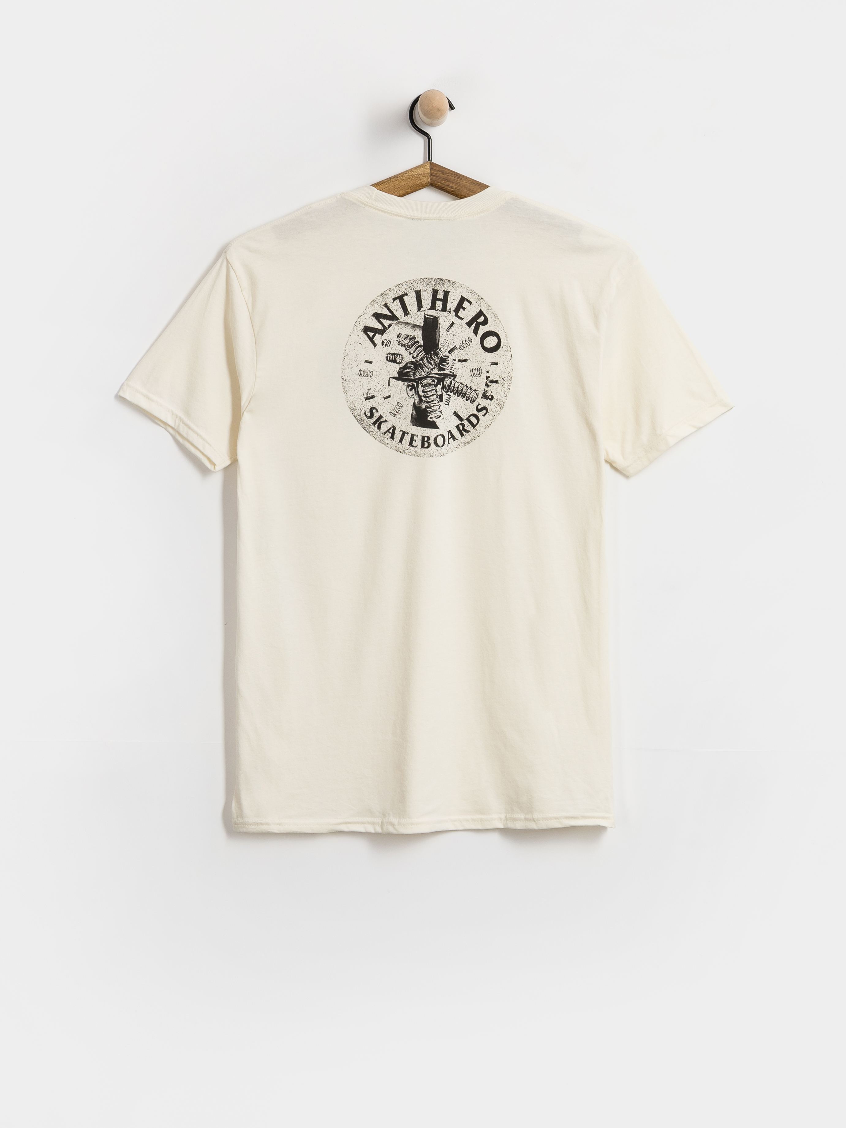 Tricou Antihero Engineering (heather cream w/black prints)