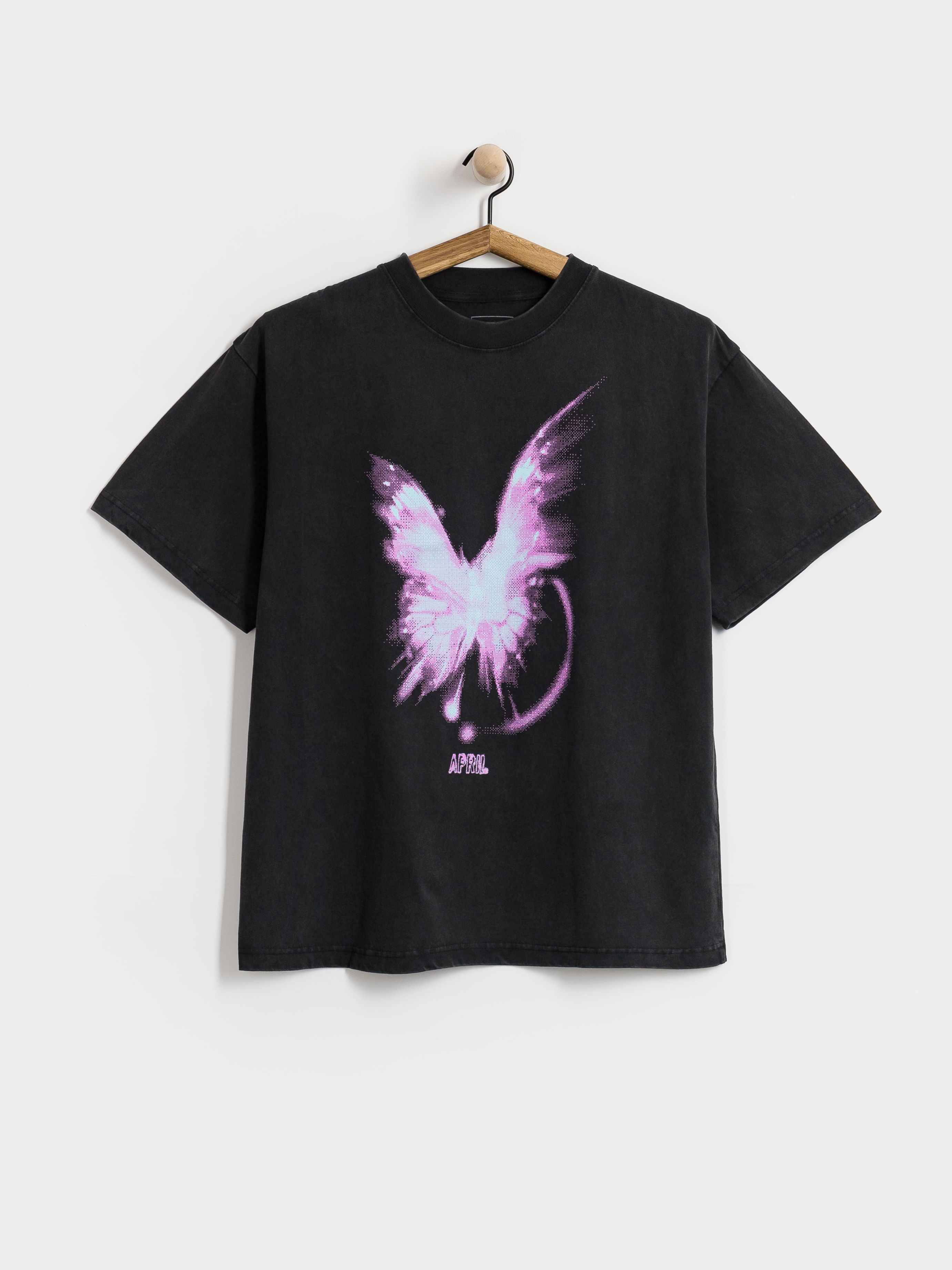 Tricou April Skateboards Bright (vintage black)