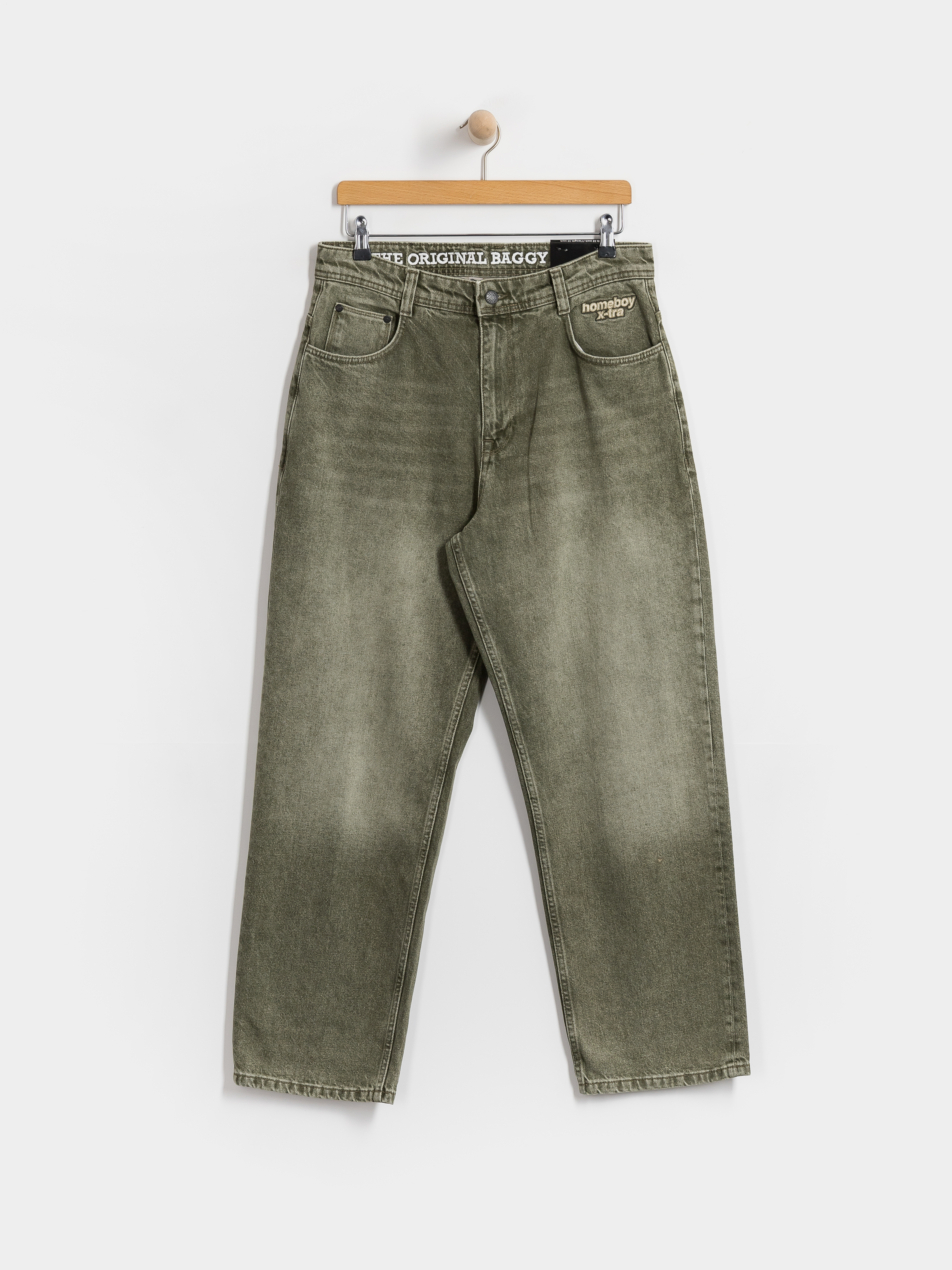 Pantaloni Homeboy X Tra Baggy Dye Denim (washed green)