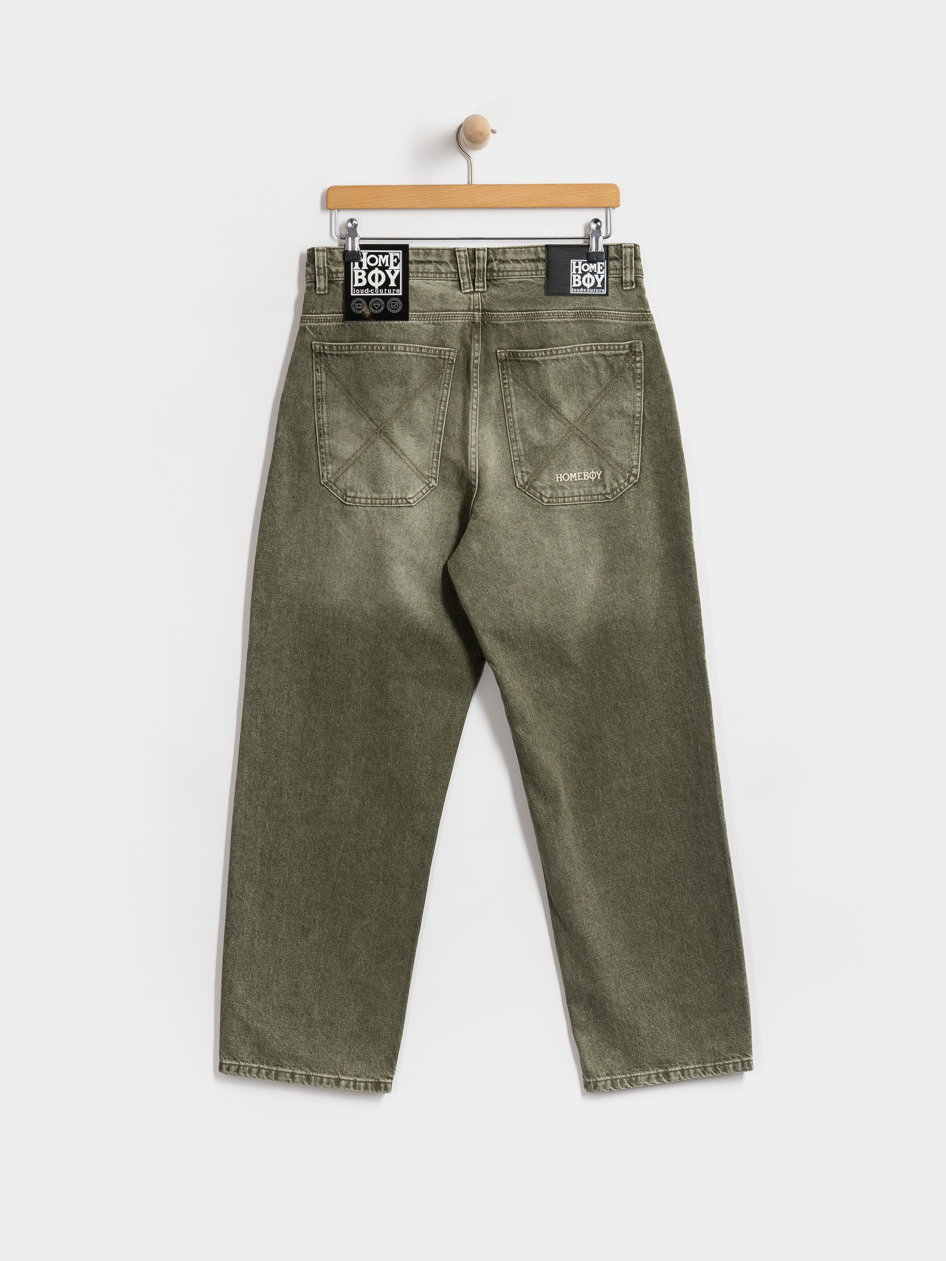 Pantaloni Homeboy X Tra Baggy Dye Denim (washed green)