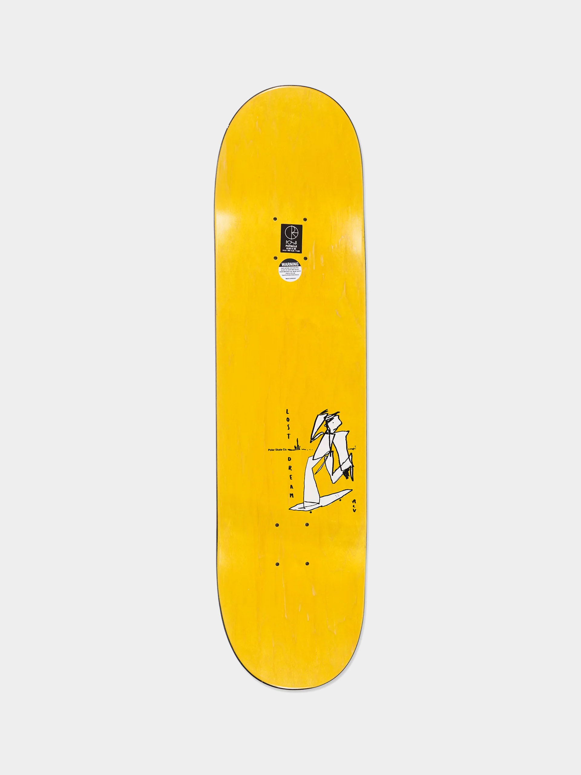 Placă Polar Skate Team Alv Soul Portrait (grey)