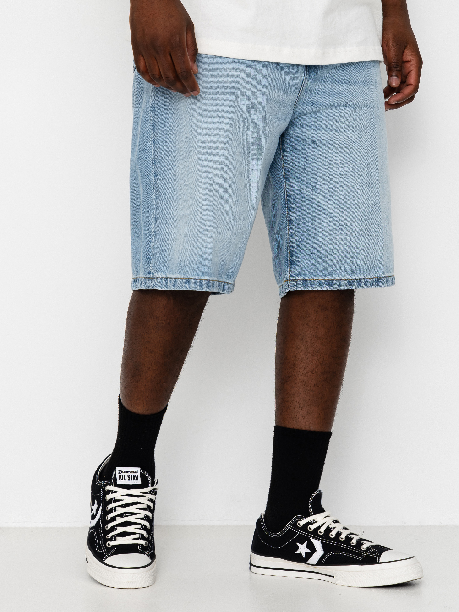 Pantaloni scurți Carhartt WIP Landon (blue heavy worn bleached)