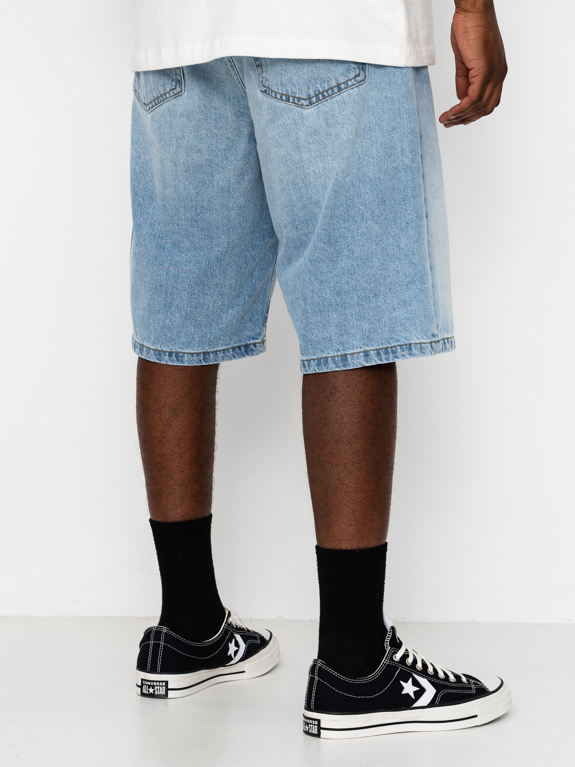 Pantaloni scurți Carhartt WIP Landon (blue heavy worn bleached)