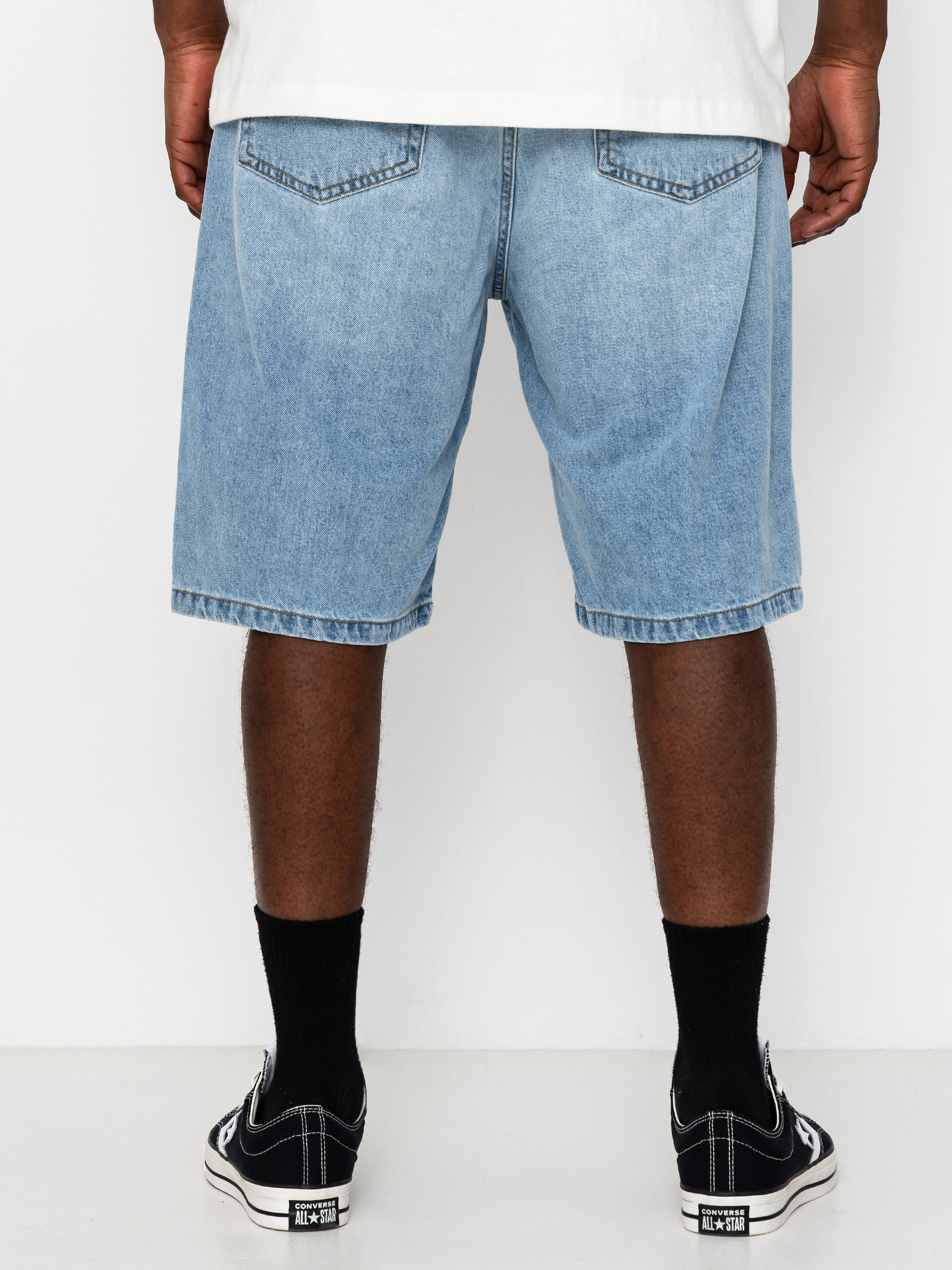 Pantaloni scurți Carhartt WIP Landon (blue heavy worn bleached)