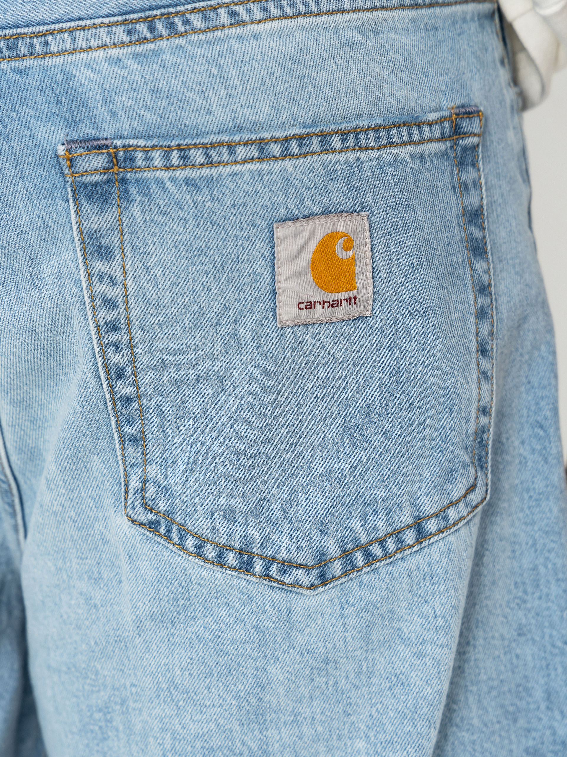 Pantaloni scurți Carhartt WIP Landon (blue heavy worn bleached)