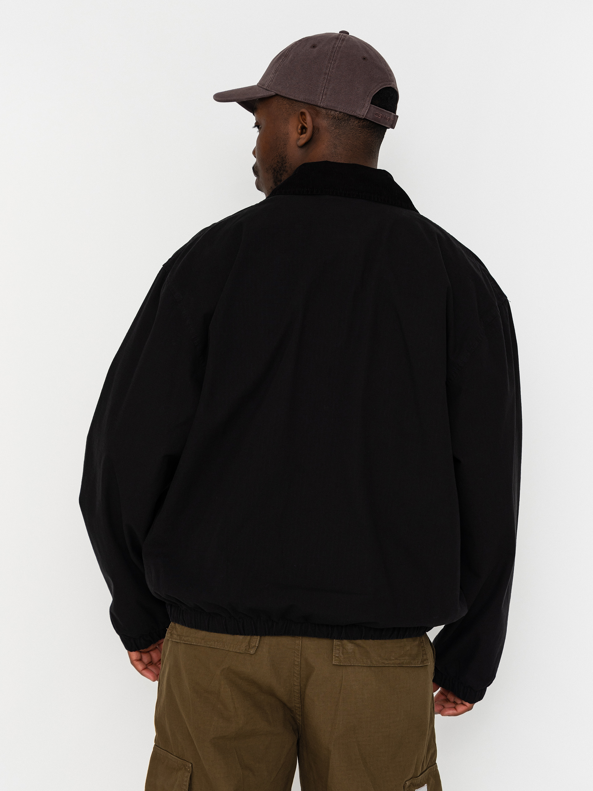 Geacă Carhartt WIP Madison Ripstop (black/wax)