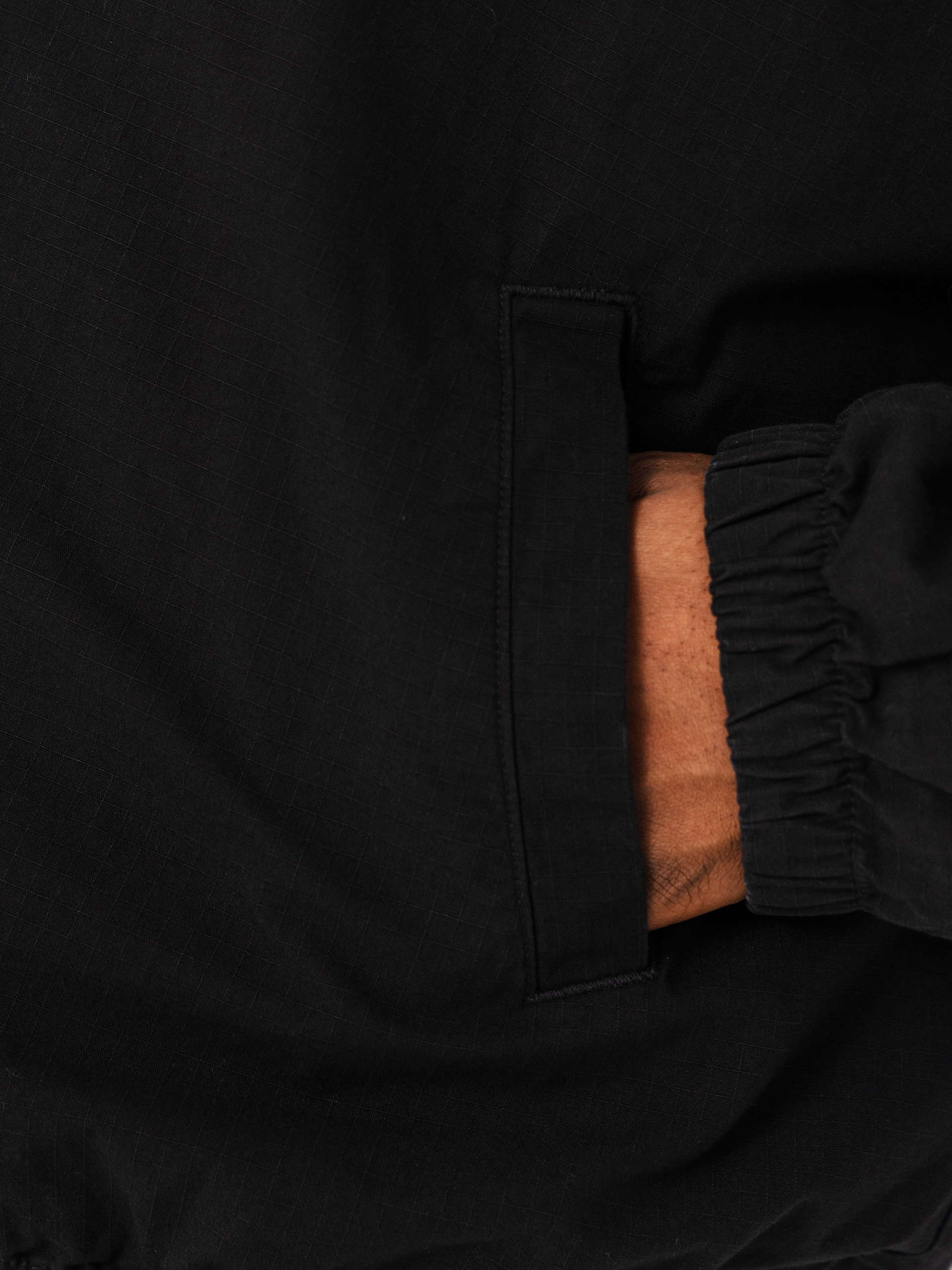 Geacă Carhartt WIP Madison Ripstop (black/wax)