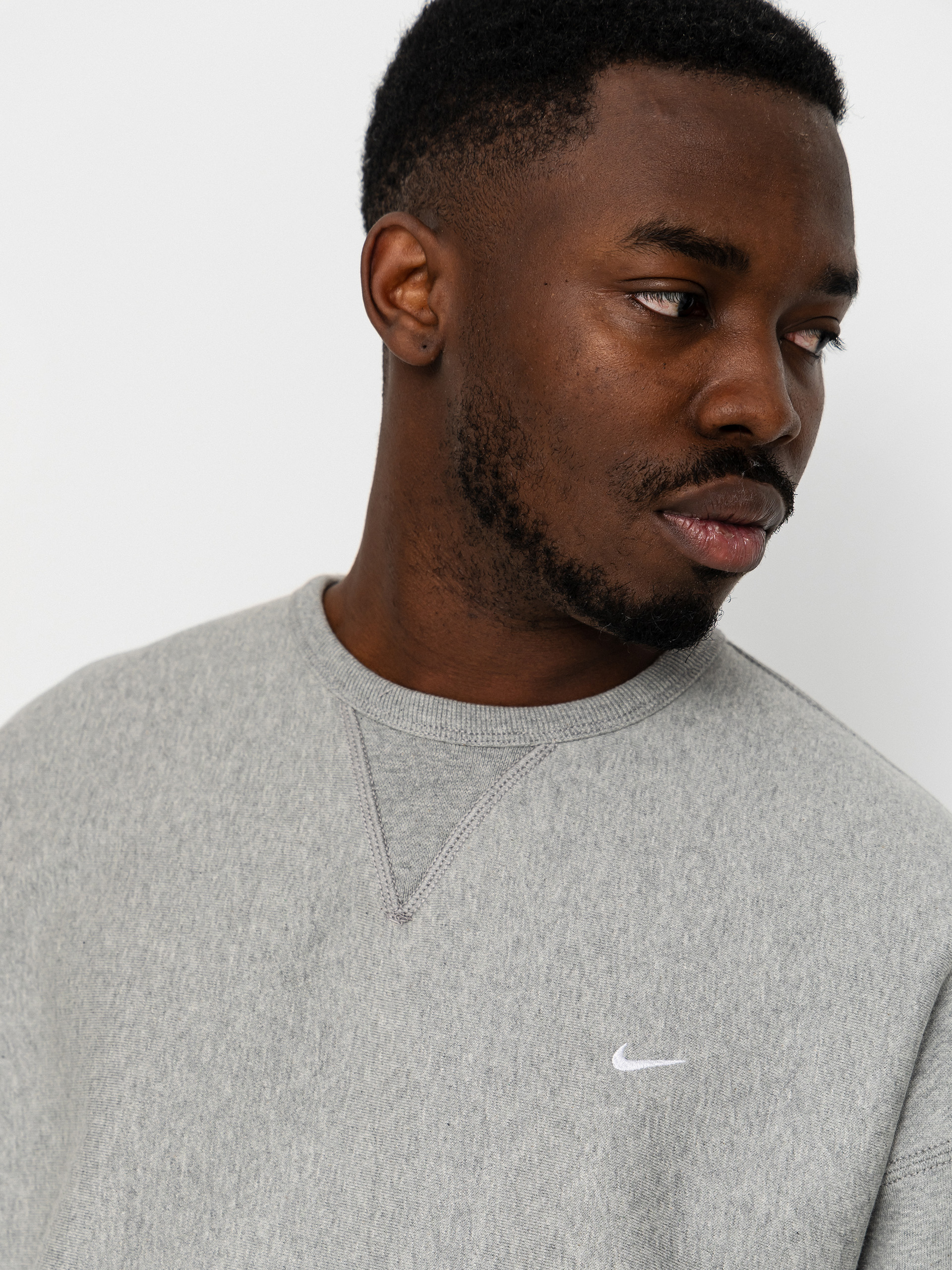 Hanorac Nike SB Solo Swoosh (dk grey heather/white)
