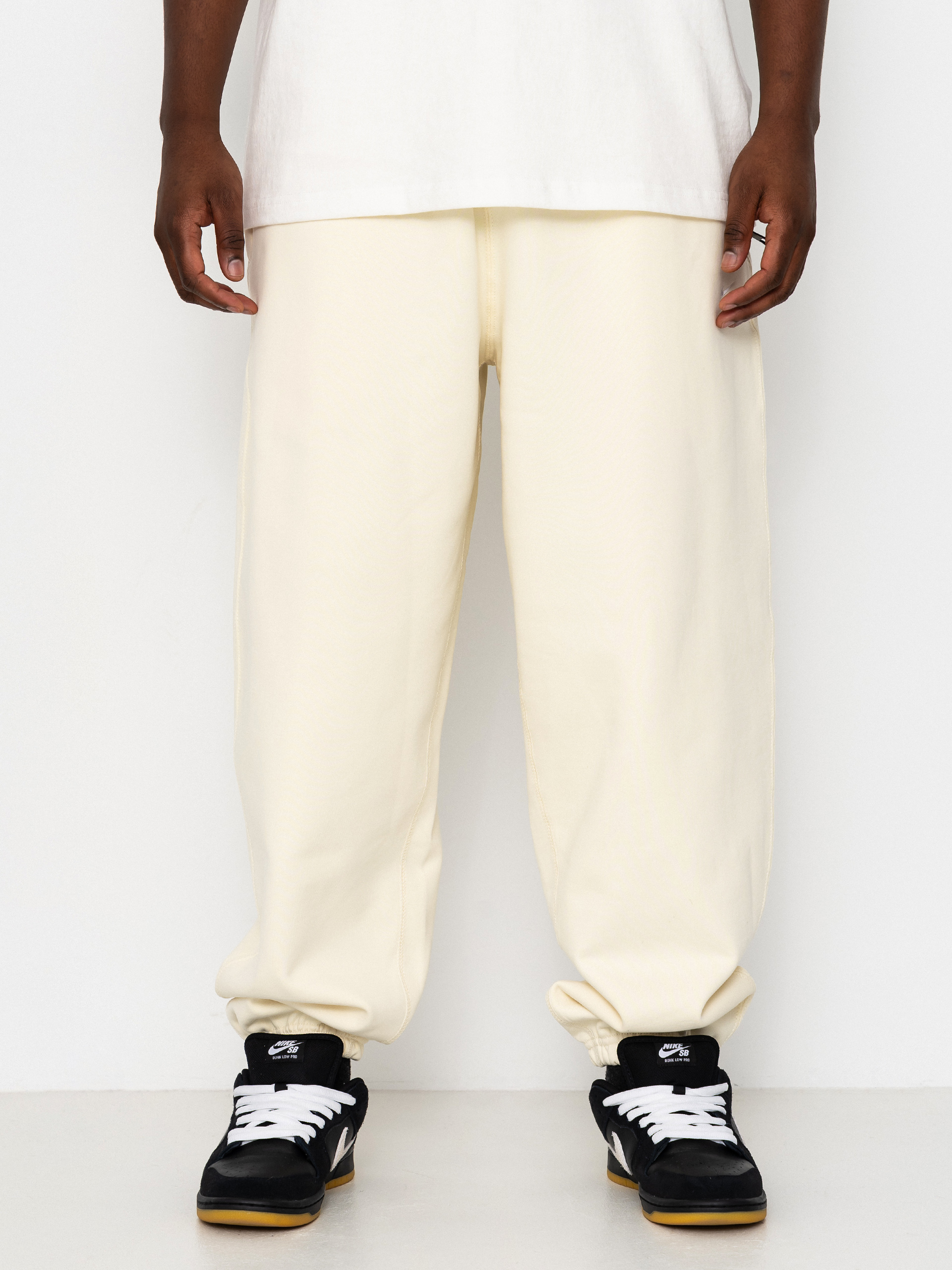 Pantaloni Nike SB Solo Swoosh (coconut milk/white)