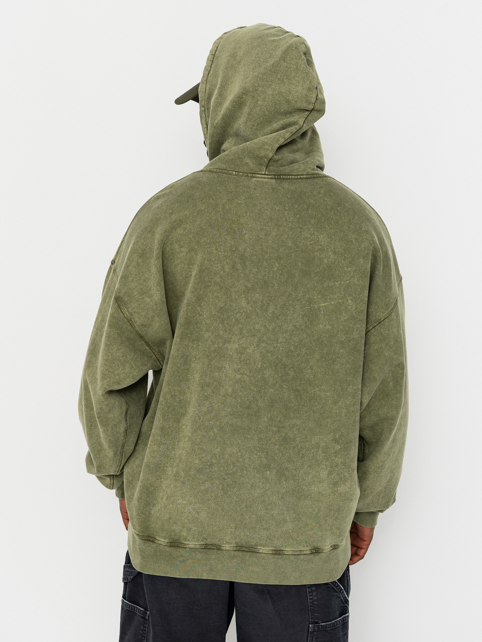 Hanorac cu glugă Polar Skate Acid Frank Soul HD (army green)