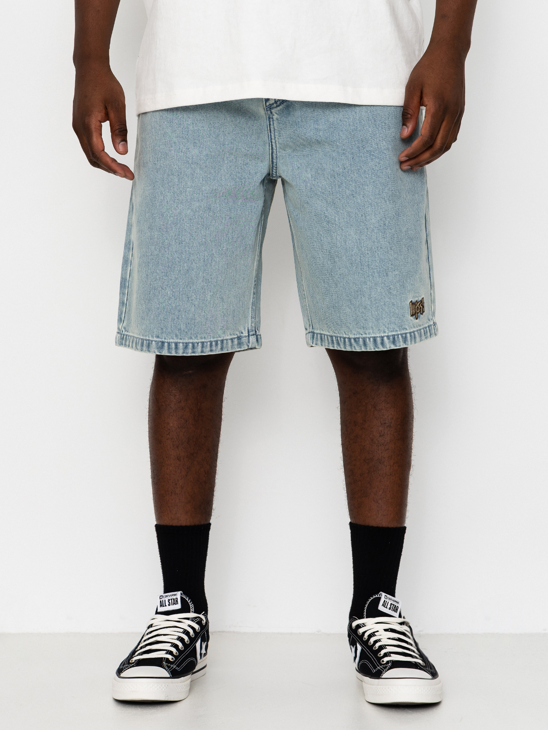 Pantaloni scurți MassDnm Jeans Higher (lt blue)