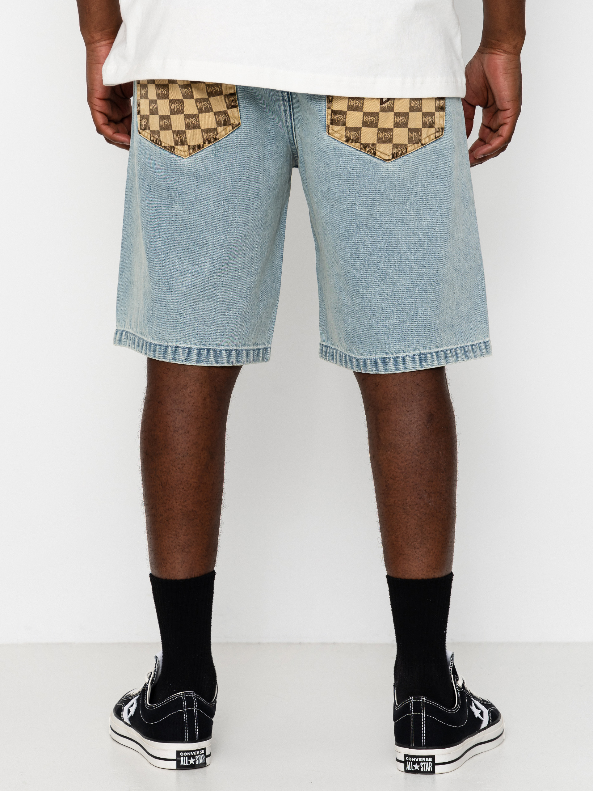 Pantaloni scurți MassDnm Jeans Higher (lt blue)